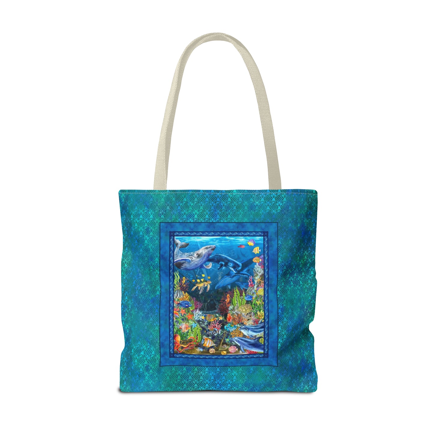 Tote Bag:  large-18x18;  "Calypso" [Sea Life Panel]