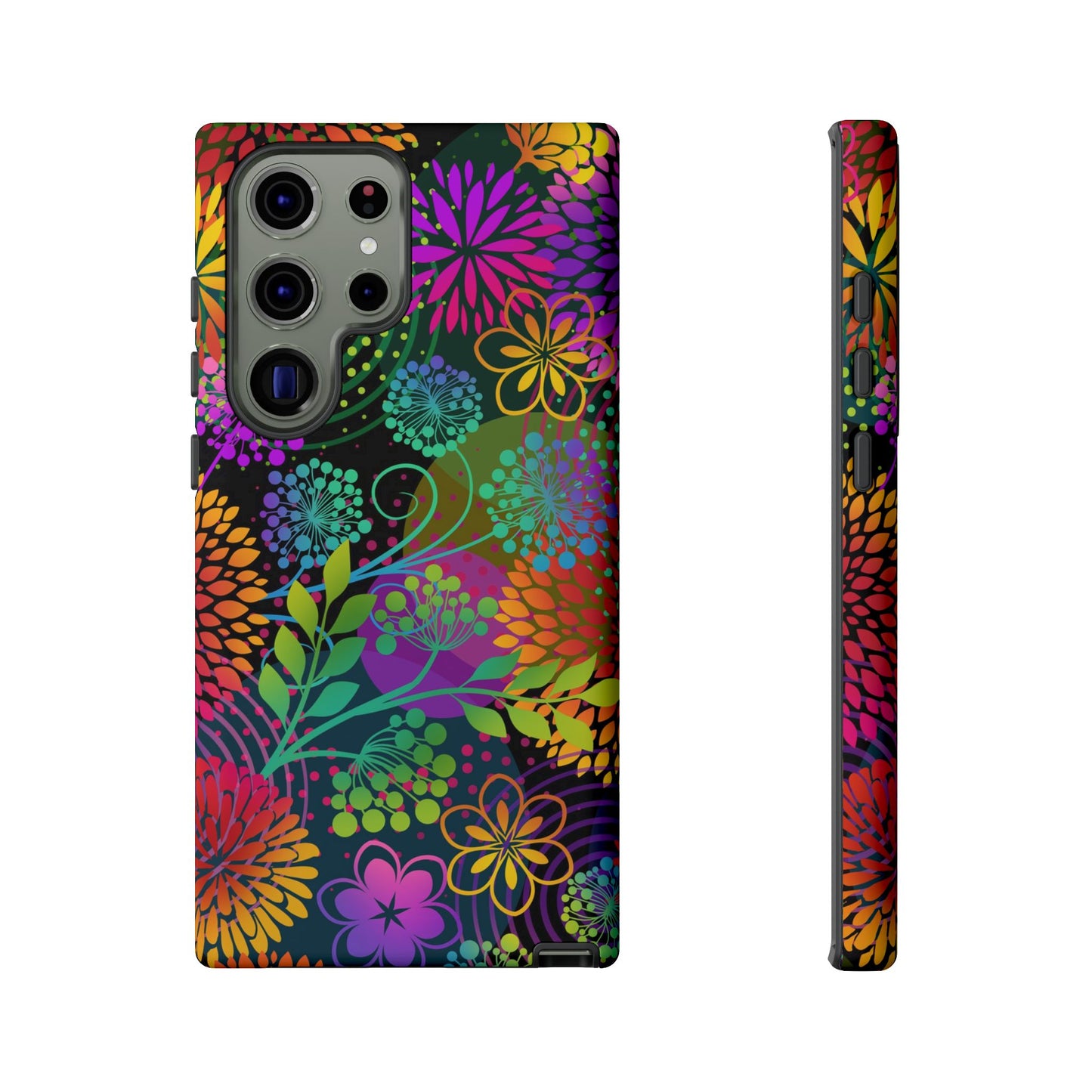 Samsung Galaxy S23 - Tough Case-Phone Case:  Unusual Garden [Bright Flowers]