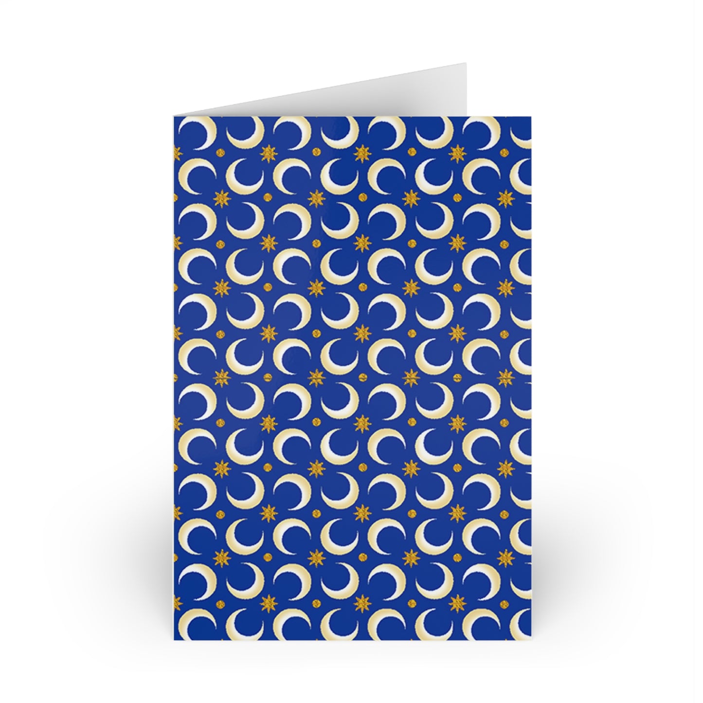 NOTE CARDS: CELESTIAL [Moons and Stars Blue/Gold]