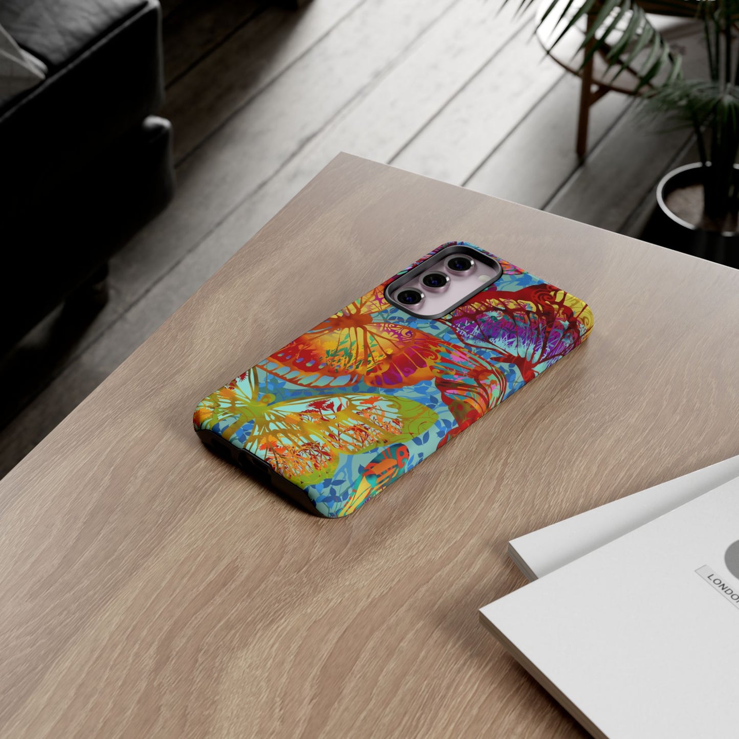 Samsung Galaxy S23 - Tough Phone Case: Dreamscapes [Green Butterflies]
