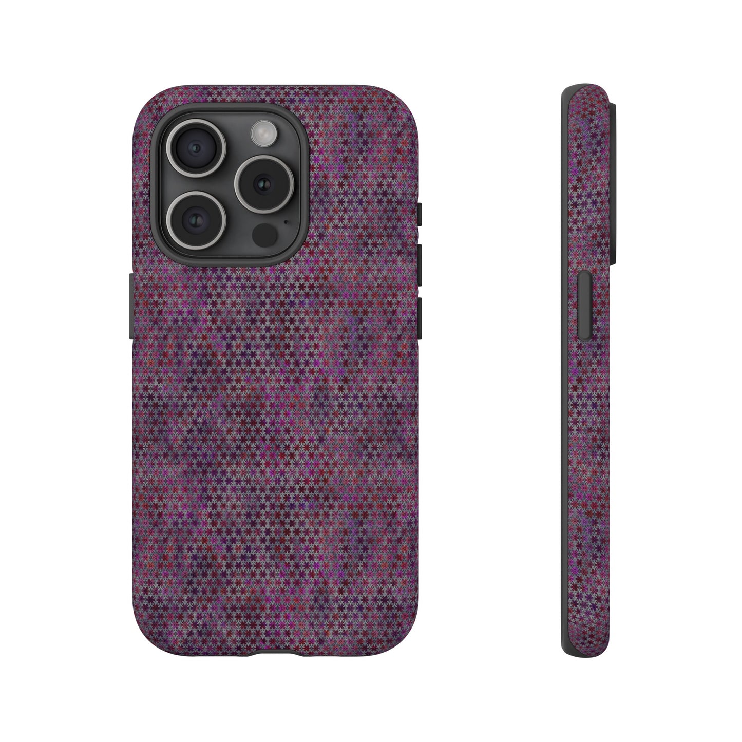Apple I-Phone 15 (Series) Tough Case-Phone Case:  Sci-Fi [Purple Stars]