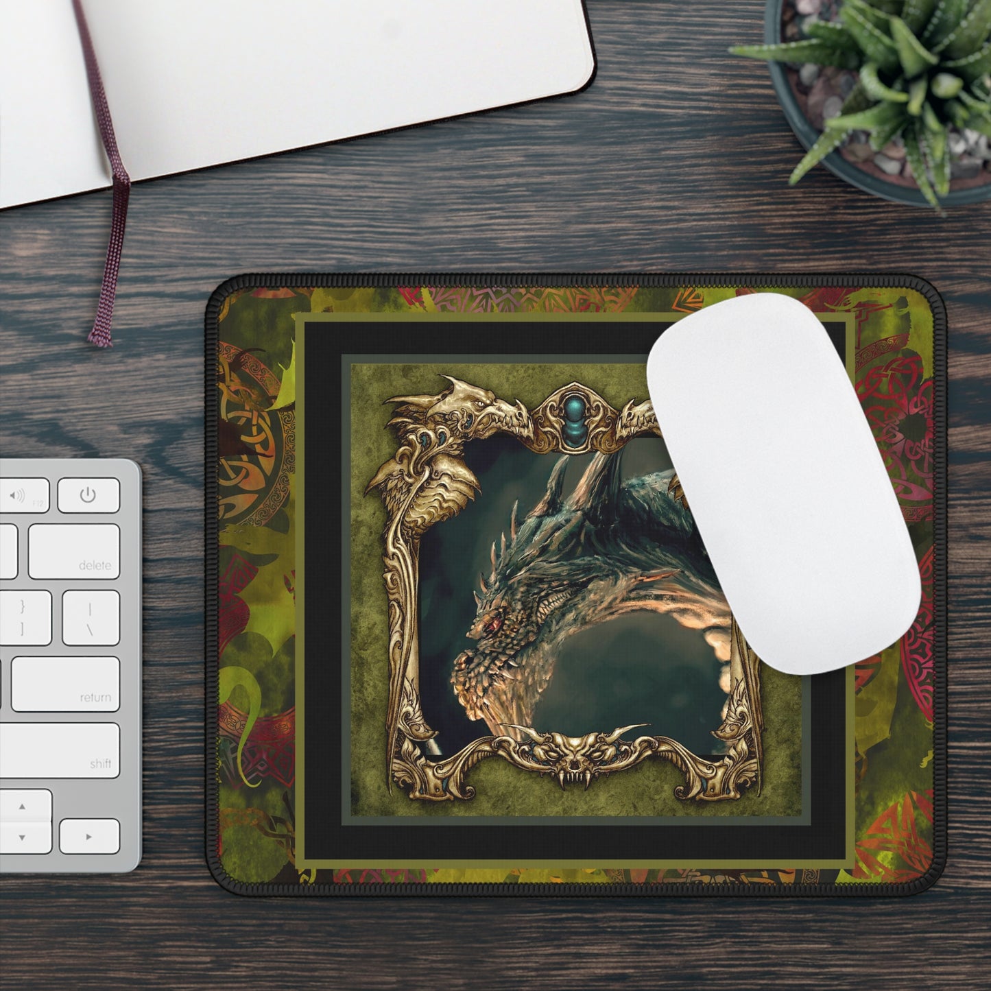 Mouse Pad-Gaming;  9x7 - "Dragons"