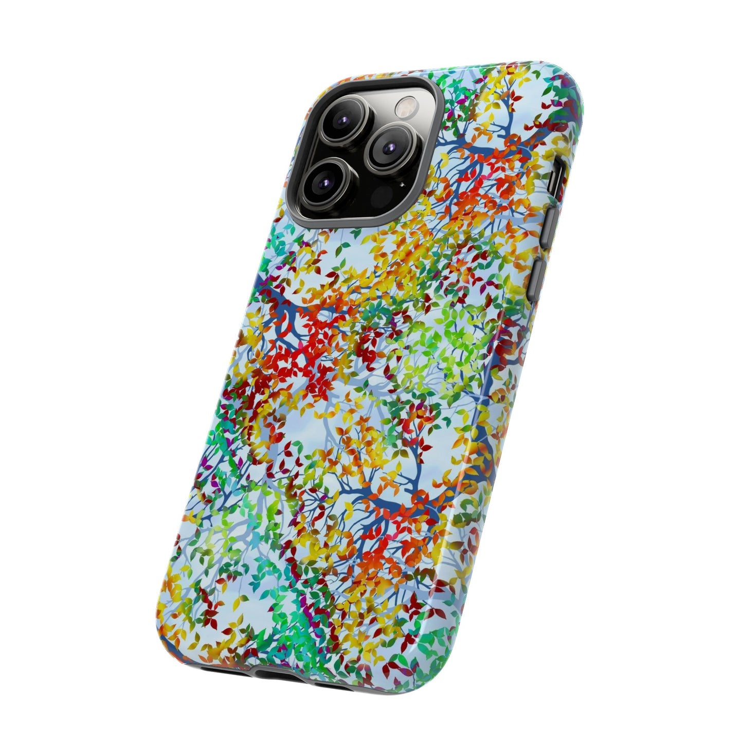 Apple I-Phone 14 (Series) Tough Case-Phone Case: Dreamscapes [Light Fall Leaves]