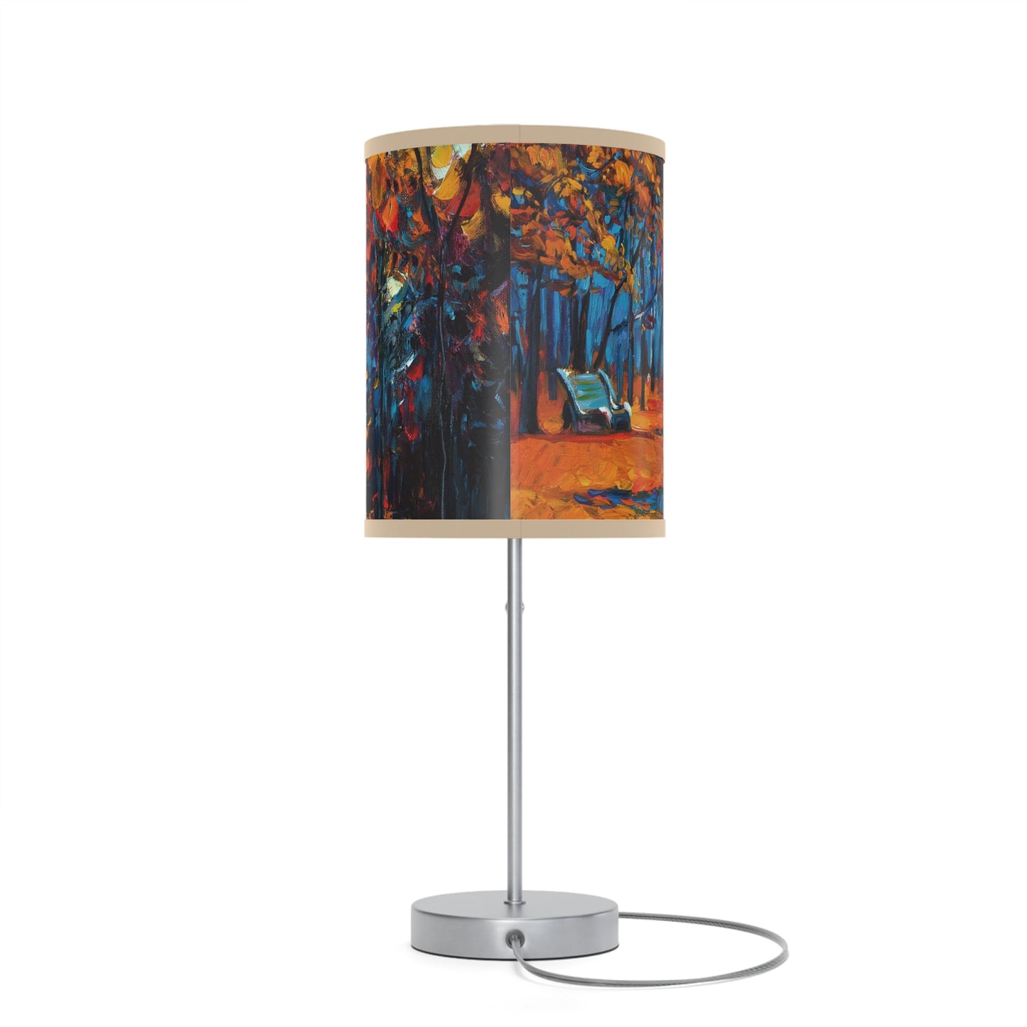 Table Lamp: Silver Base; Year of Art-Park Path