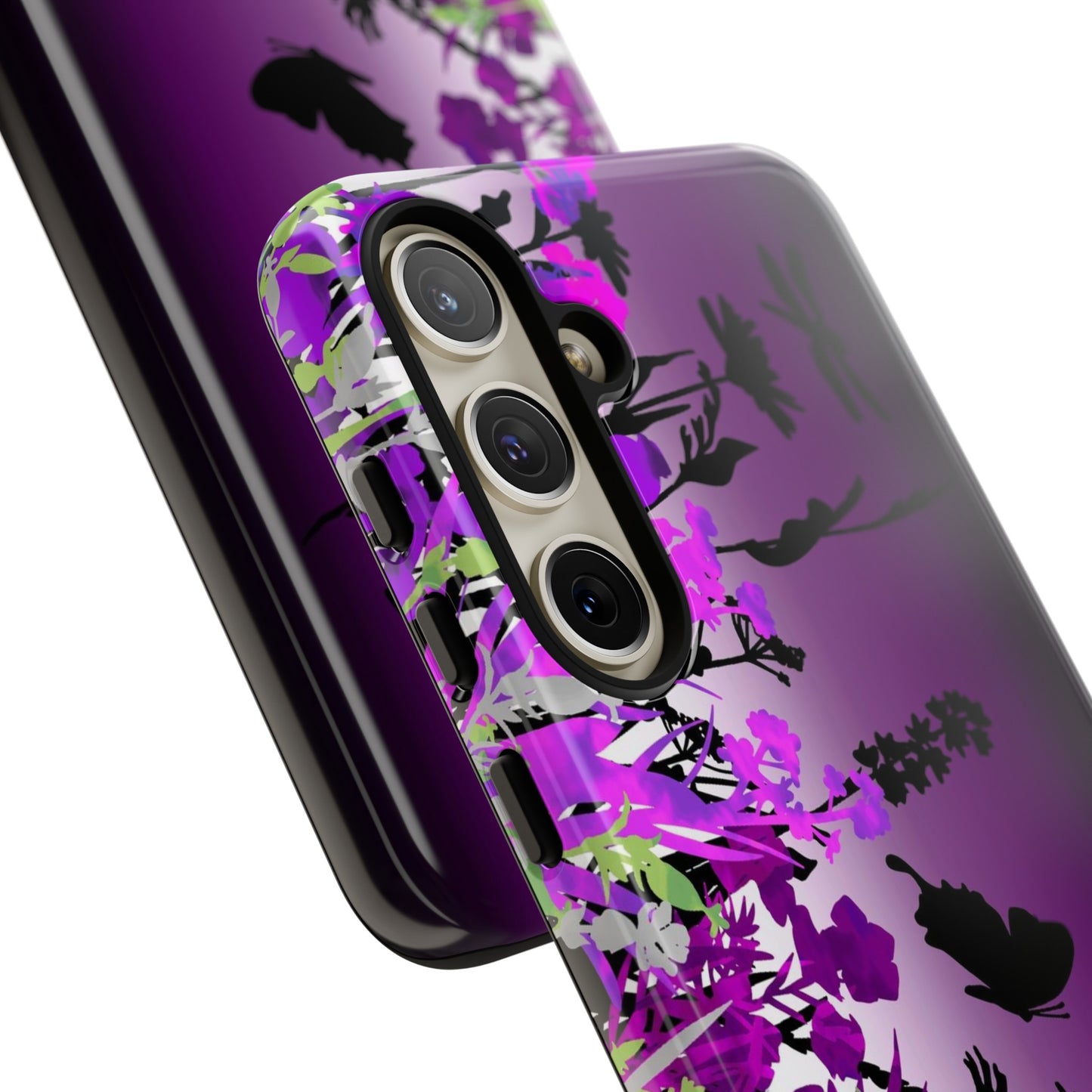 Samsung Galaxy Series Tough Case-Phone Case: Dreamscapes [Dark Purple Border]