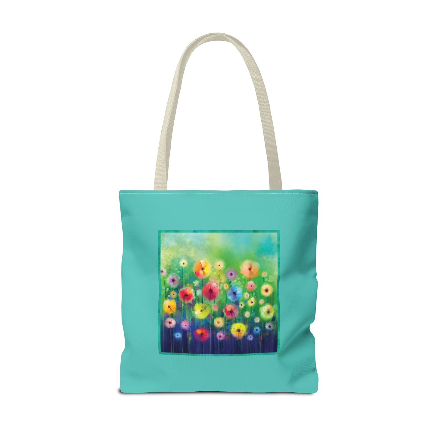 Tote Bag:  large-18x18;  "Year of Art" [Flowers in Field-SM]