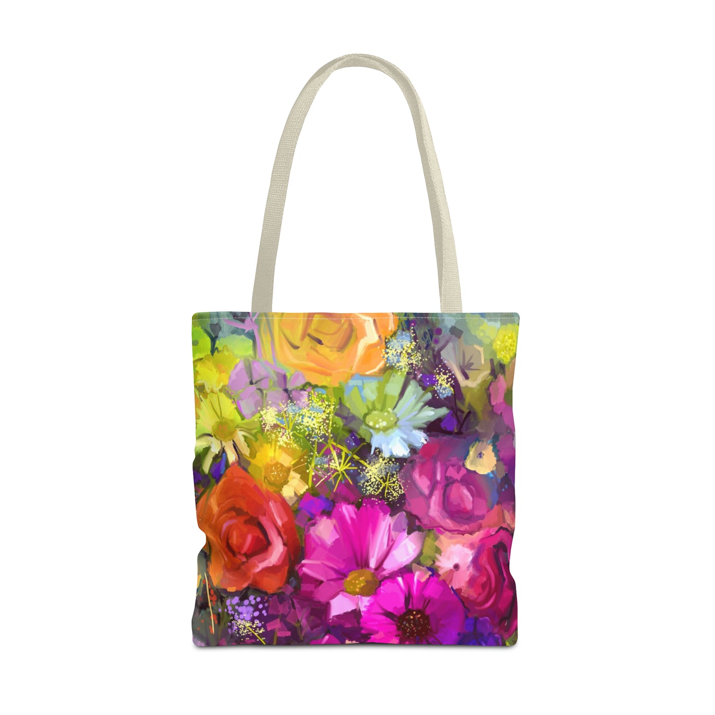 Tote Bag:  large-18x18;  "Year of Art" [Flowers Bunch]