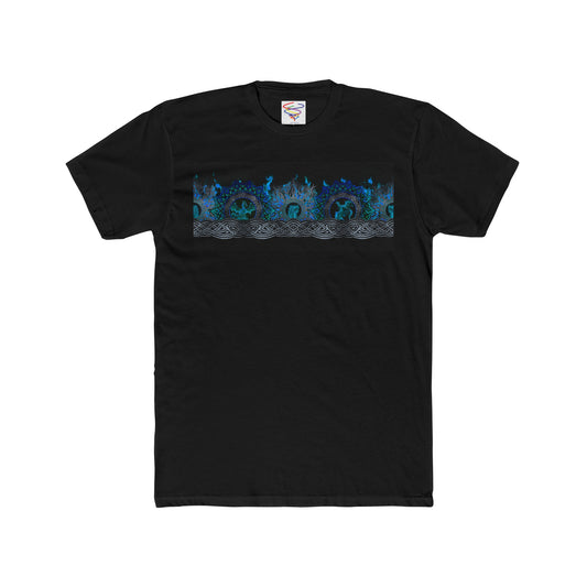 MEN'S COTTON T-DRAGONS-BLUE FURY