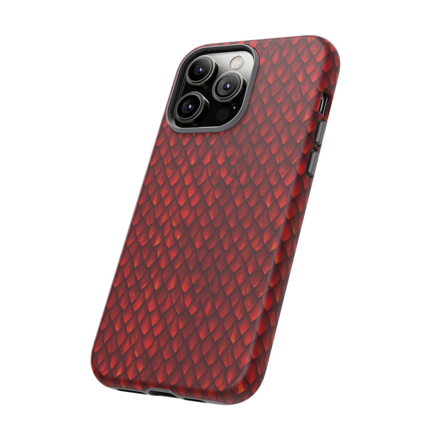 Apple I-Phone 14 (Series) Tough Case-Phone Case: Dragon [Red Scales]