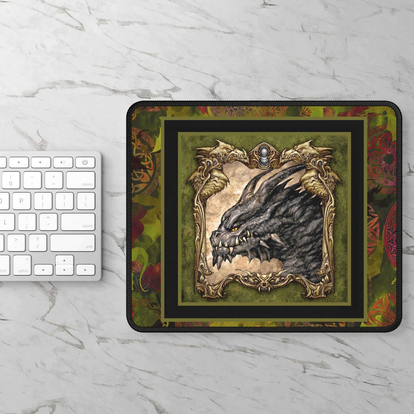 Mouse Pad-Gaming;  9x7 - "Dragons"