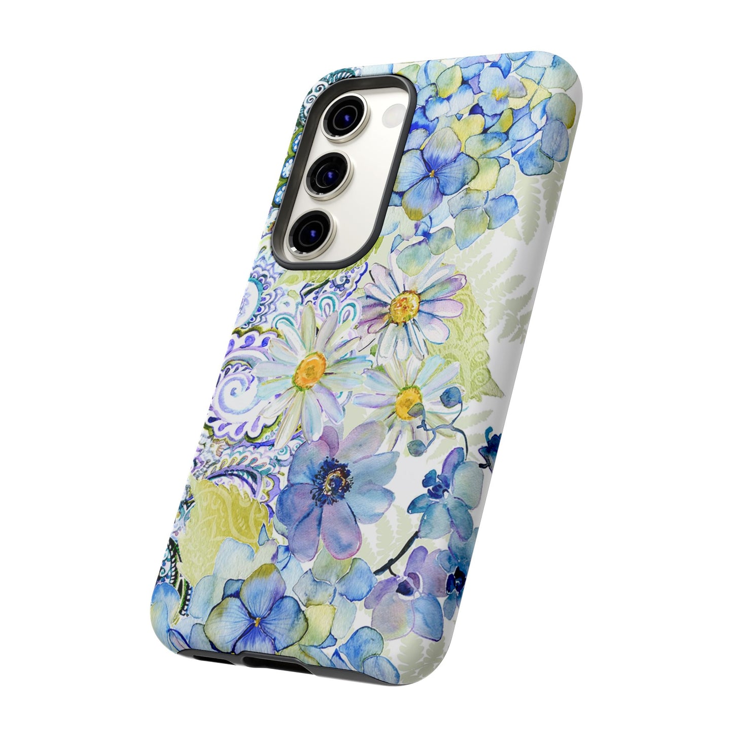 Samsung Galaxy S23 - Tough Case-Phone Case: Leah [Flower Border]