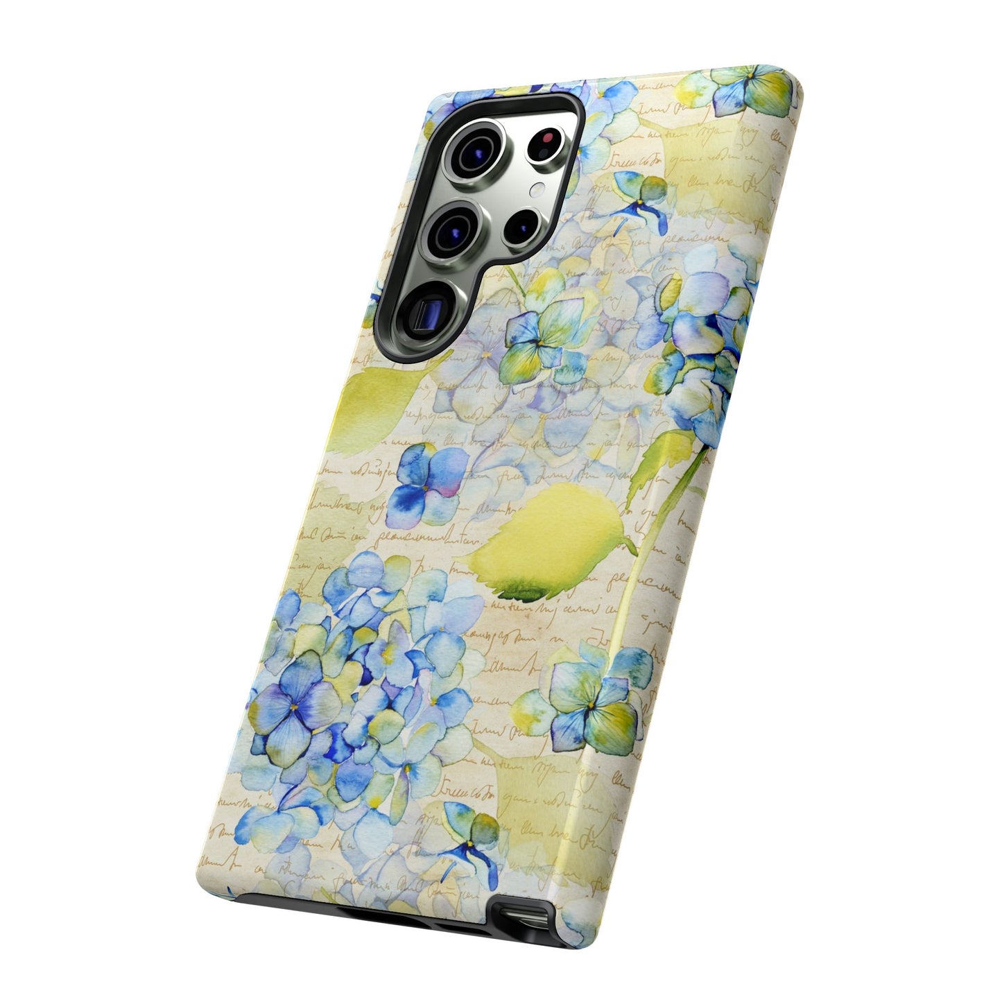 Samsung Galaxy S23 - Tough Case-Phone Case: Leah [Flowers w/Script]