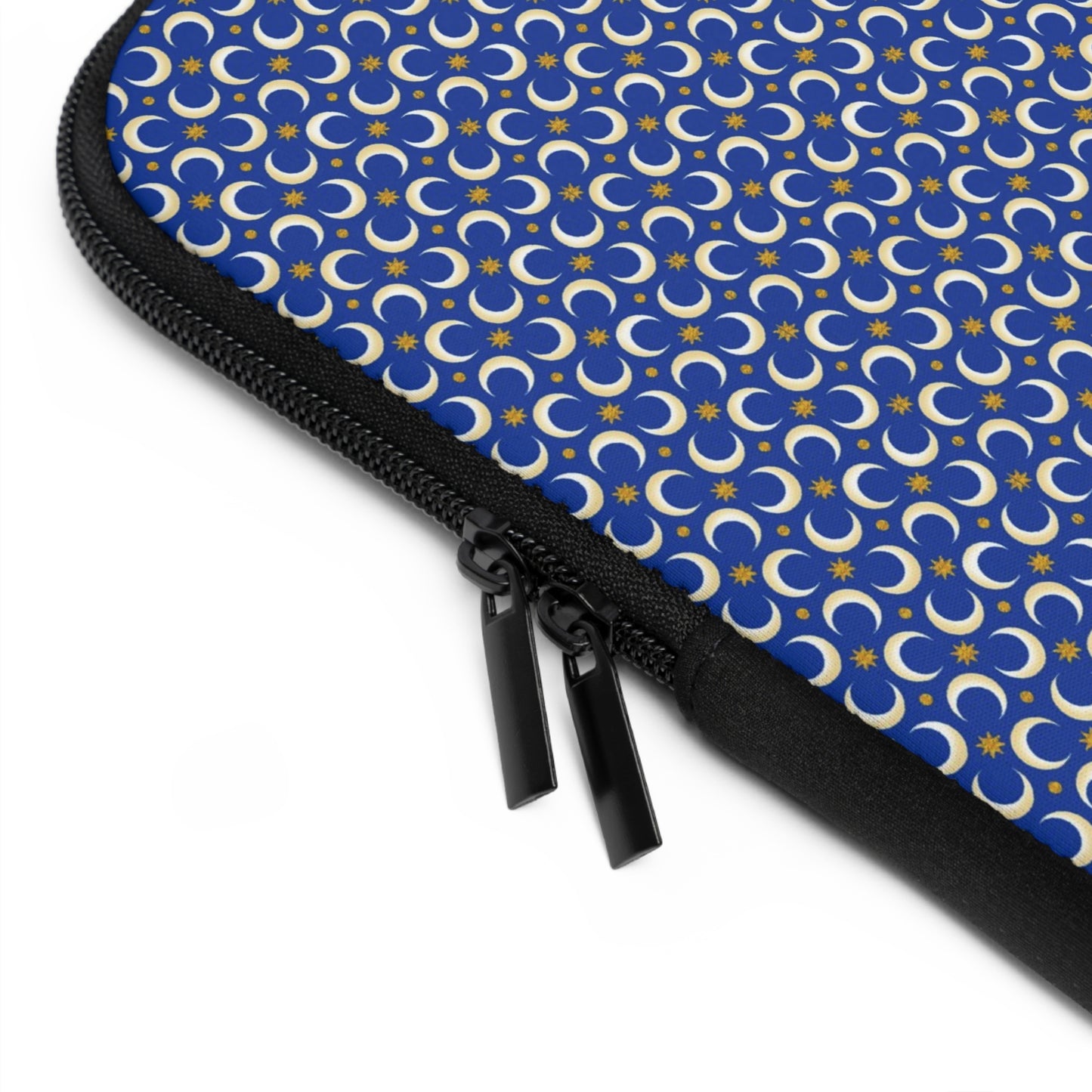Laptop Sleeve:  Celestial [Blue Moons-Gold Stars]