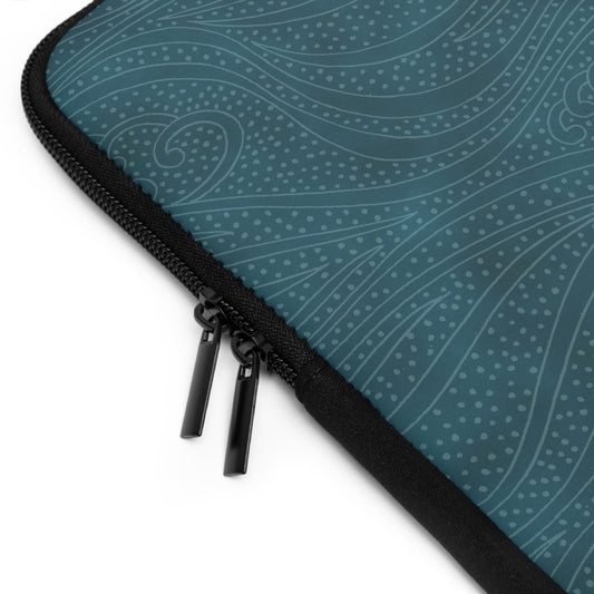 Laptop Sleeve:  [Teal Swirls]