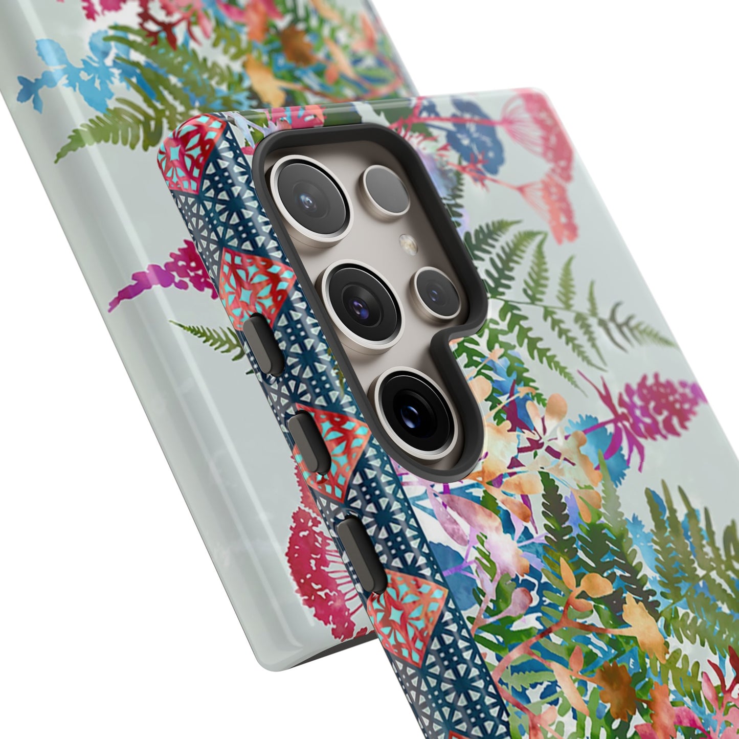 Samsung Galaxy Series Tough Case-Phone Case:  Haven [Flower Border 2]
