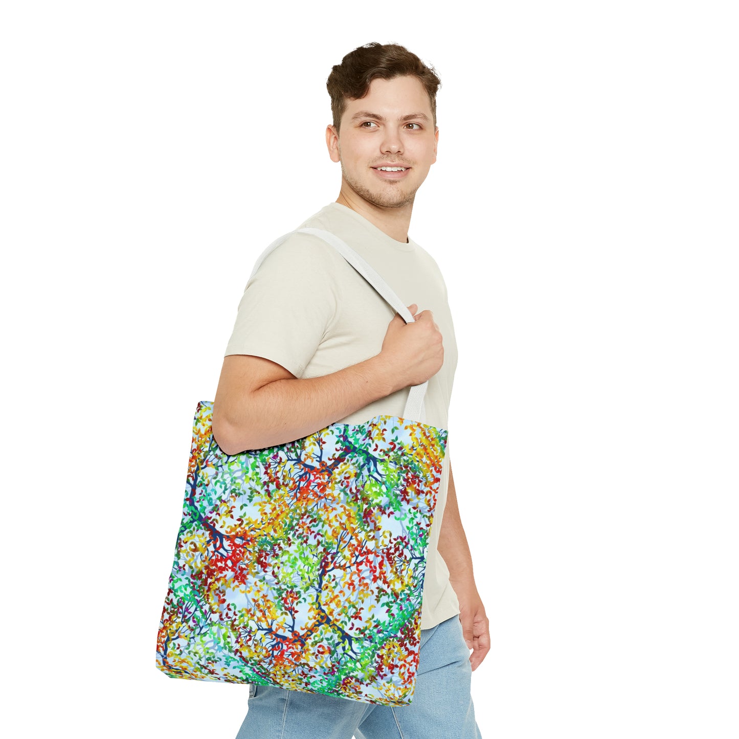Tote Bag:  Large-18x18; Dreamscapes-Spring Leaves
