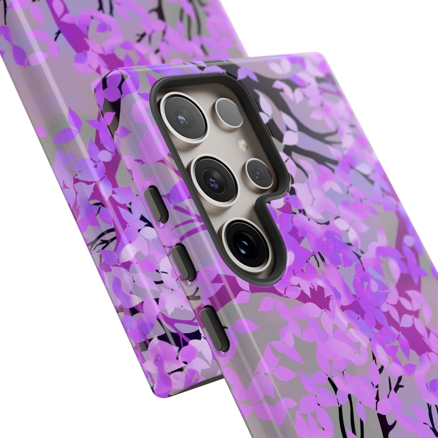 Samsung Galaxy Series Tough Case-Phone Case: Dreamscapes [Purple Leaves]