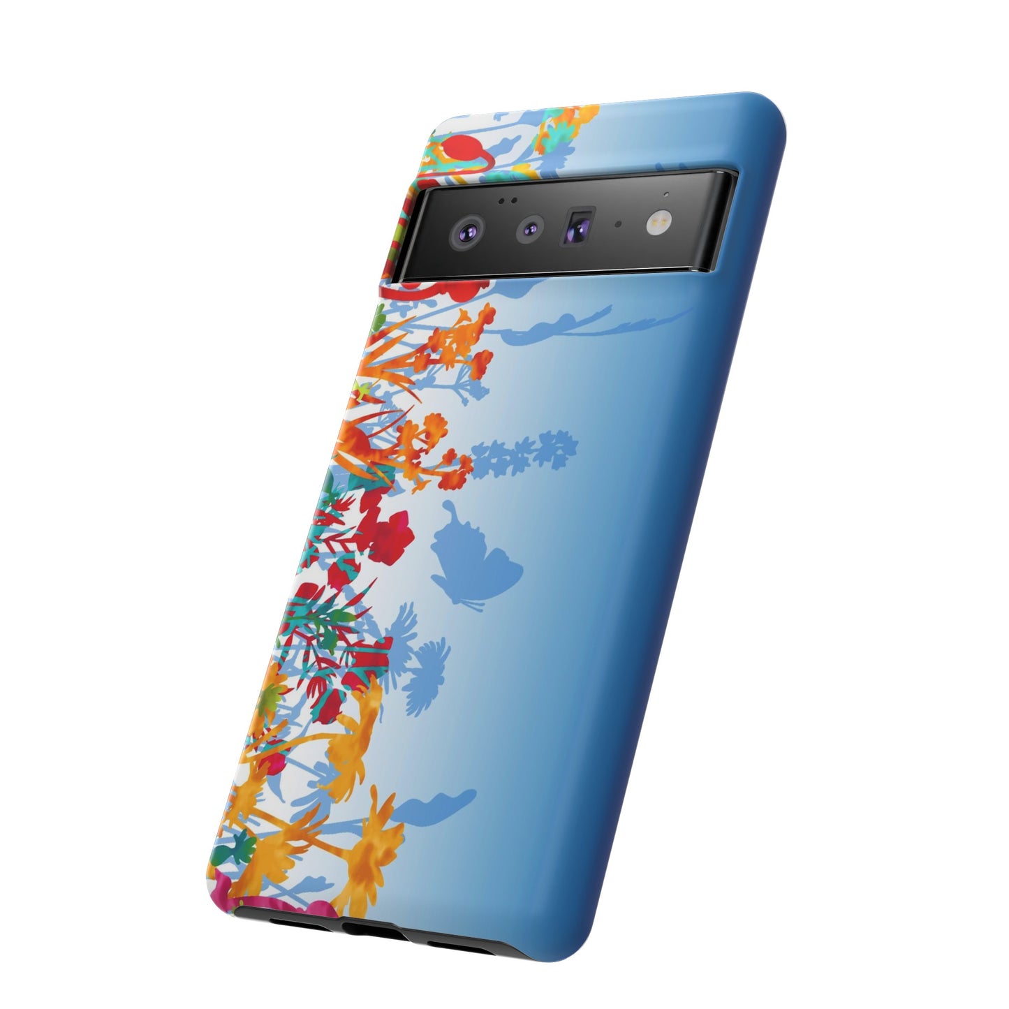 Android Google Pixel (Series) Tough Case-Phone Case:  Dreamscapes [Light Blue Border]