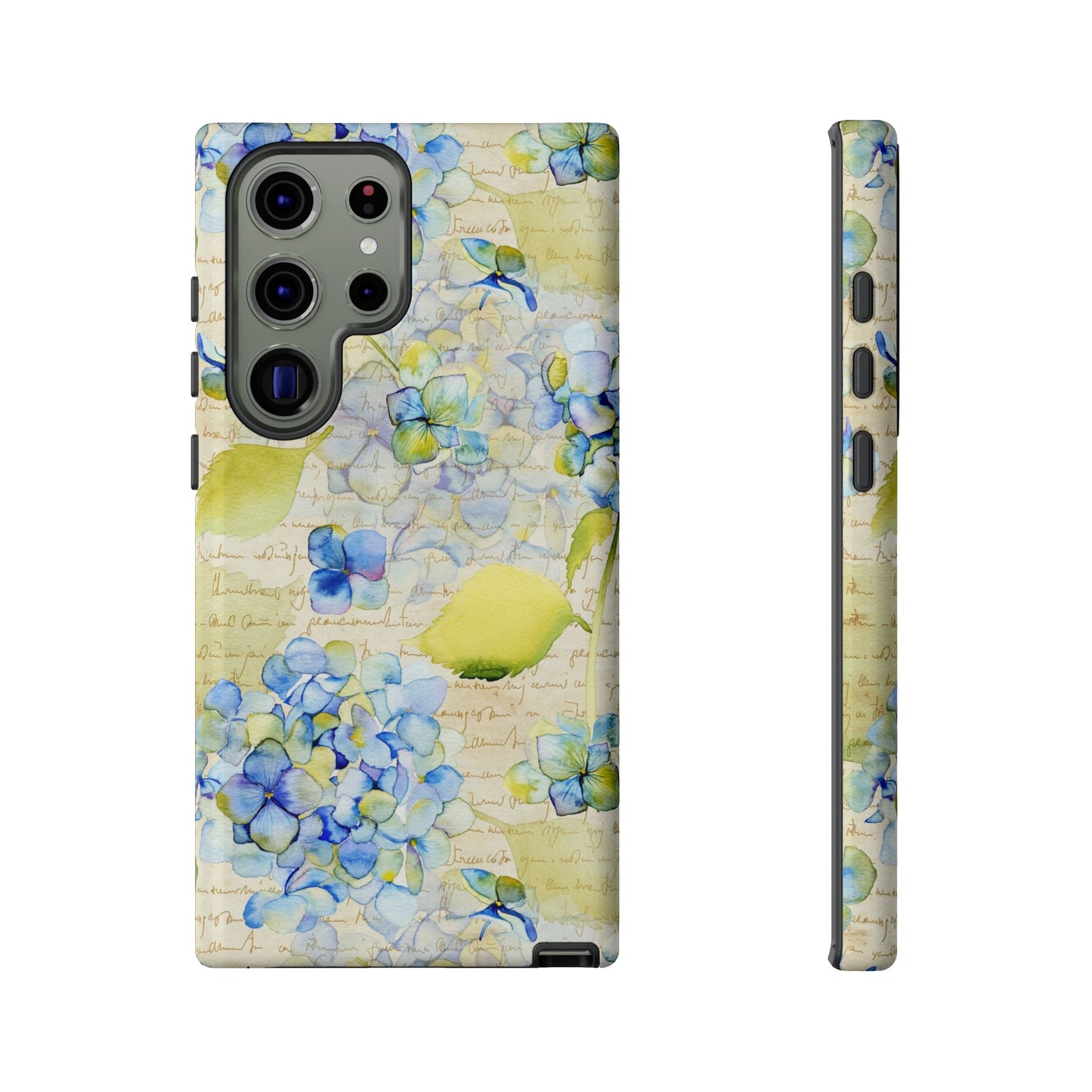 Samsung Galaxy S23 - Tough Case-Phone Case: Leah [Flowers w/Script]