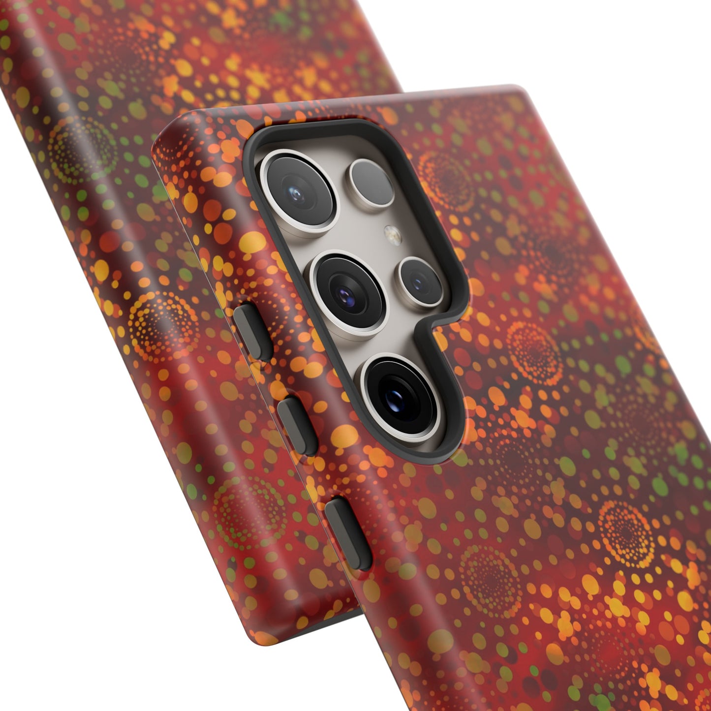 Samsung Galaxy Series Tough Case-Phone Case: Dreamscapes [Red Kaleidoscope]