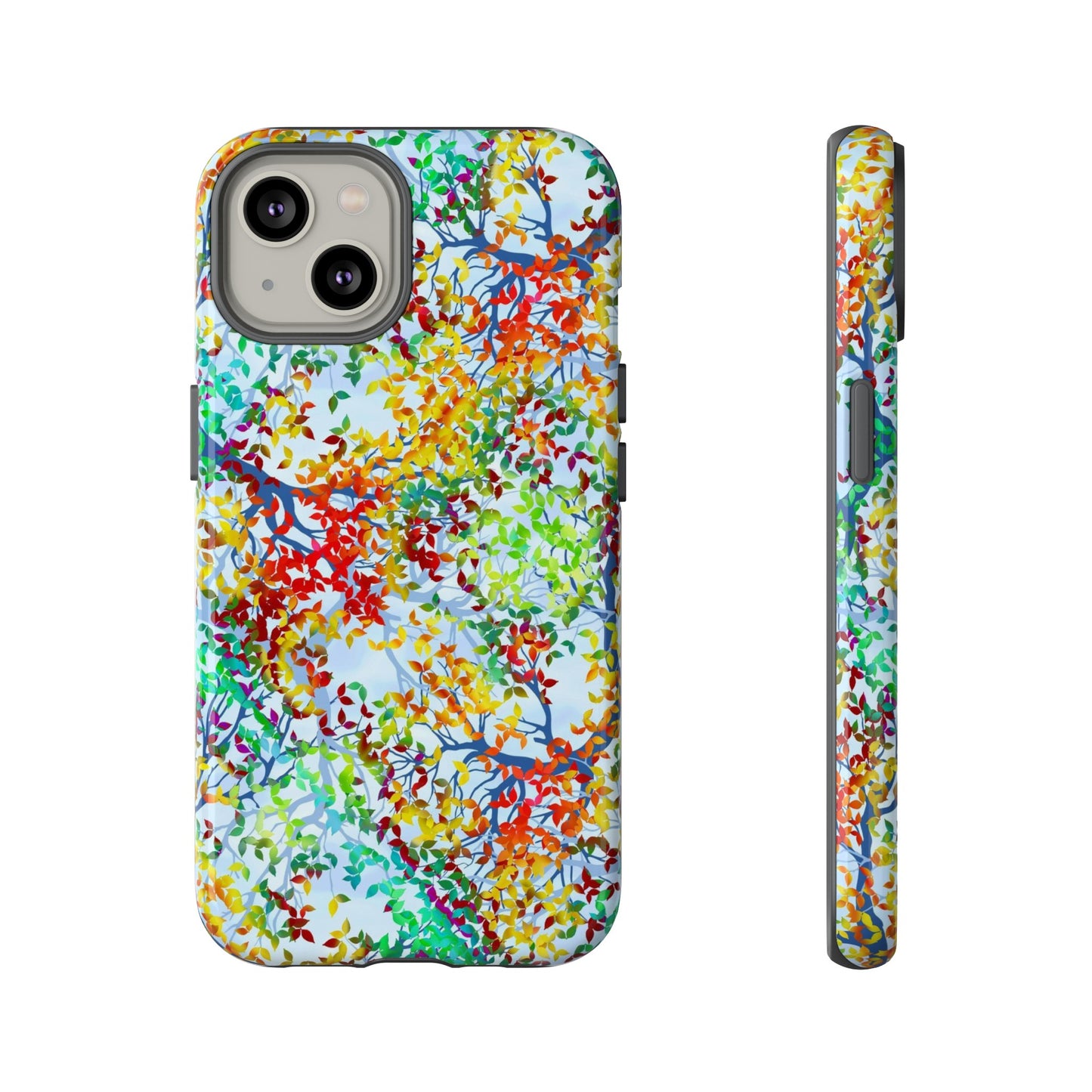 Apple I-Phone 14 (Series) Tough Case-Phone Case: Dreamscapes [Light Fall Leaves]