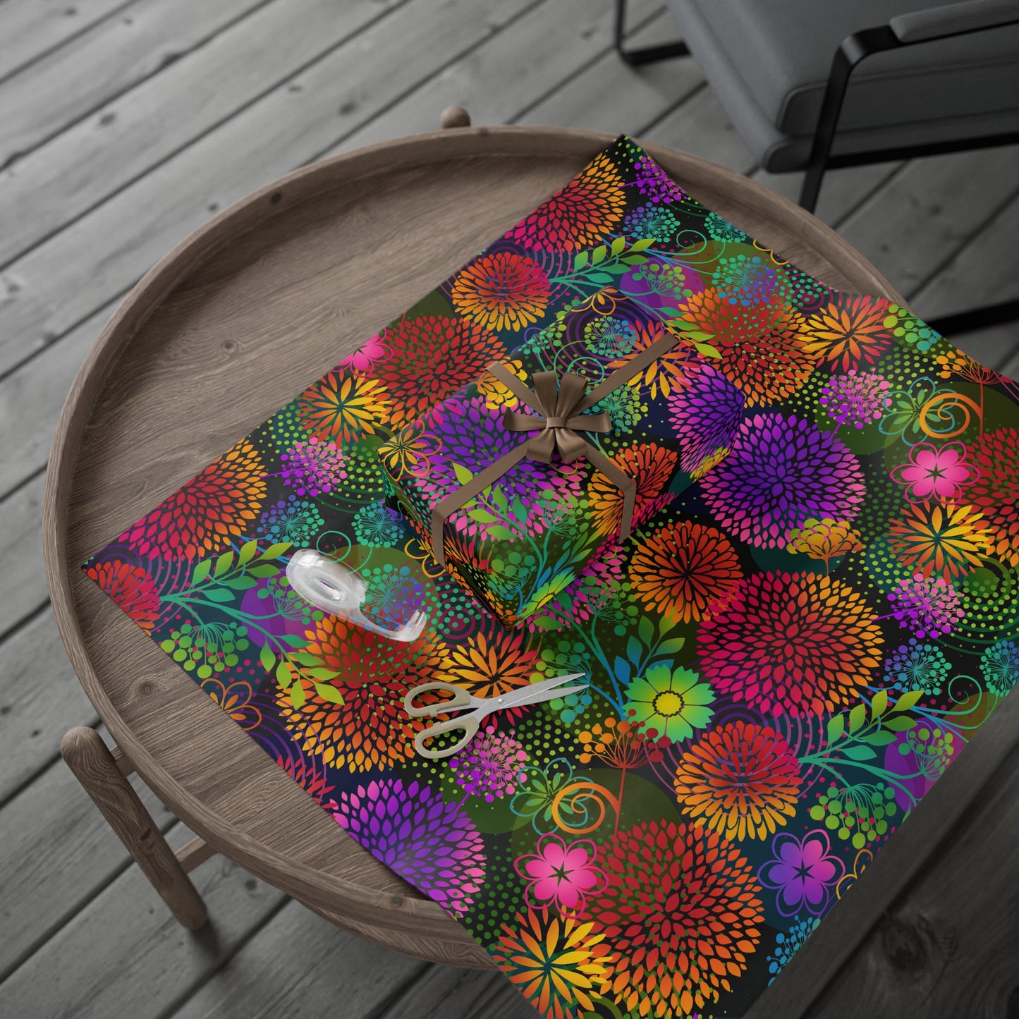 Wrapping Paper:  Unusual Garden [Bright Flowers]