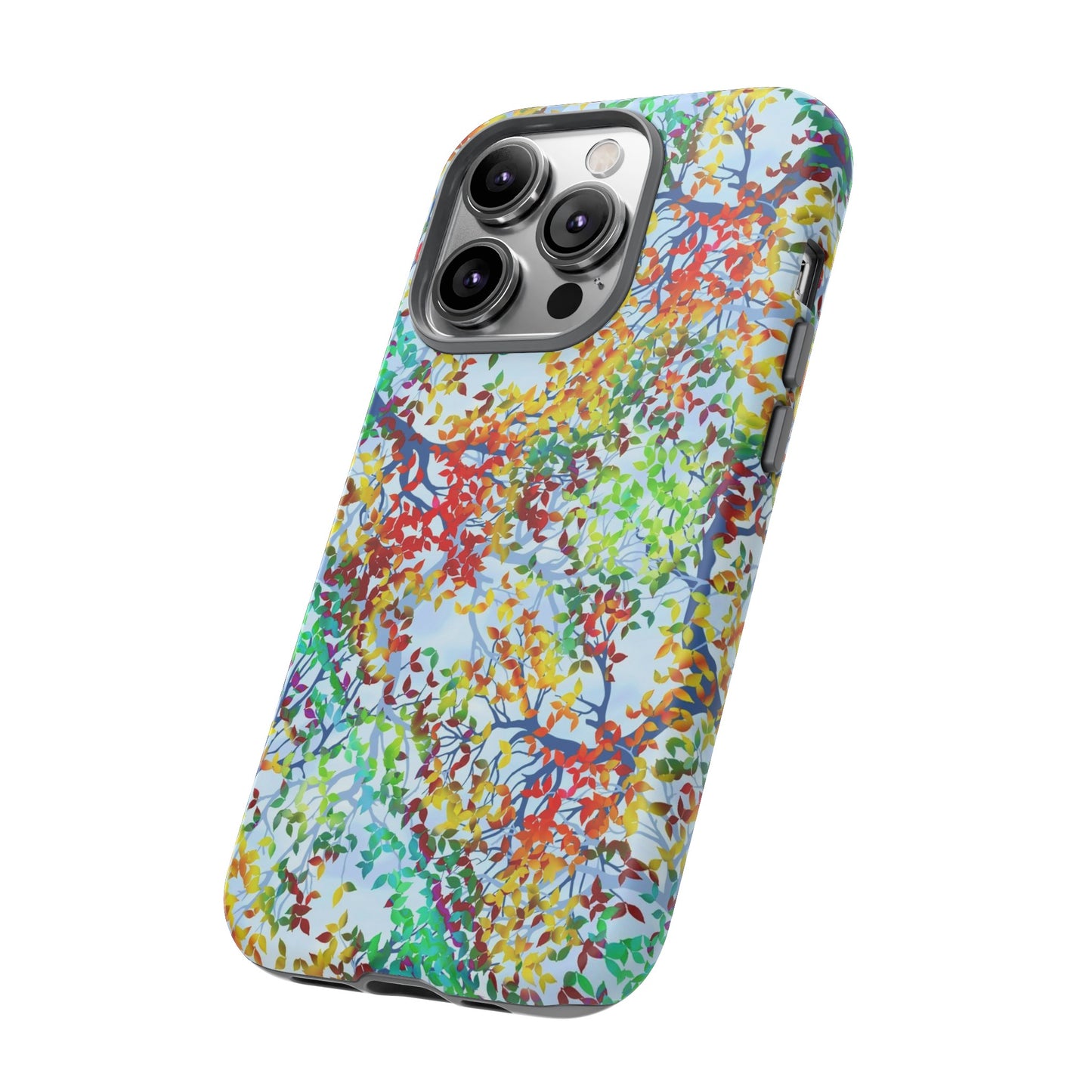 Apple I-Phone 14 (Series) Tough Case-Phone Case: Dreamscapes [Light Fall Leaves]