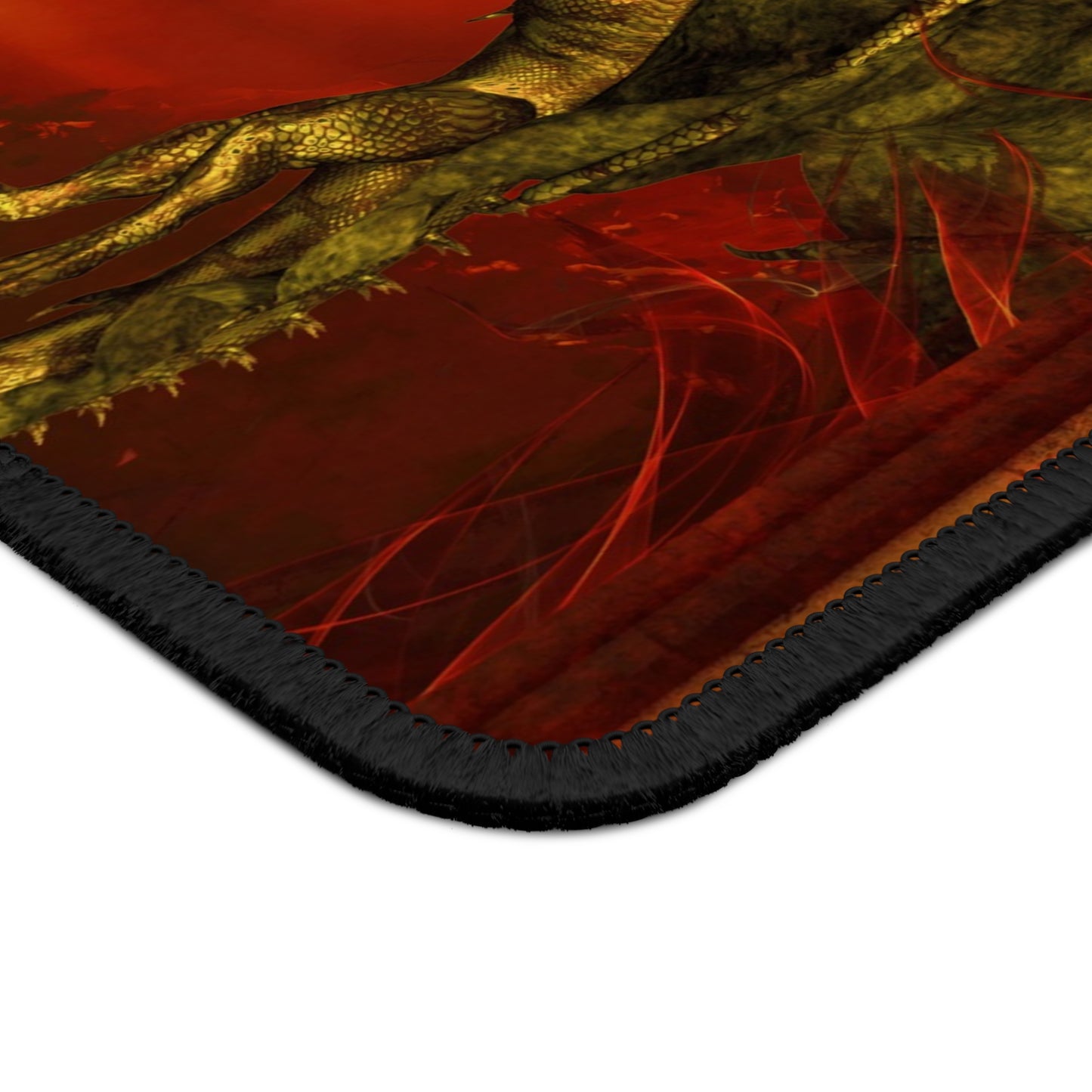 Mouse Pad-Gaming;  9x7:  Dragon [Red Fury Panel Panel]