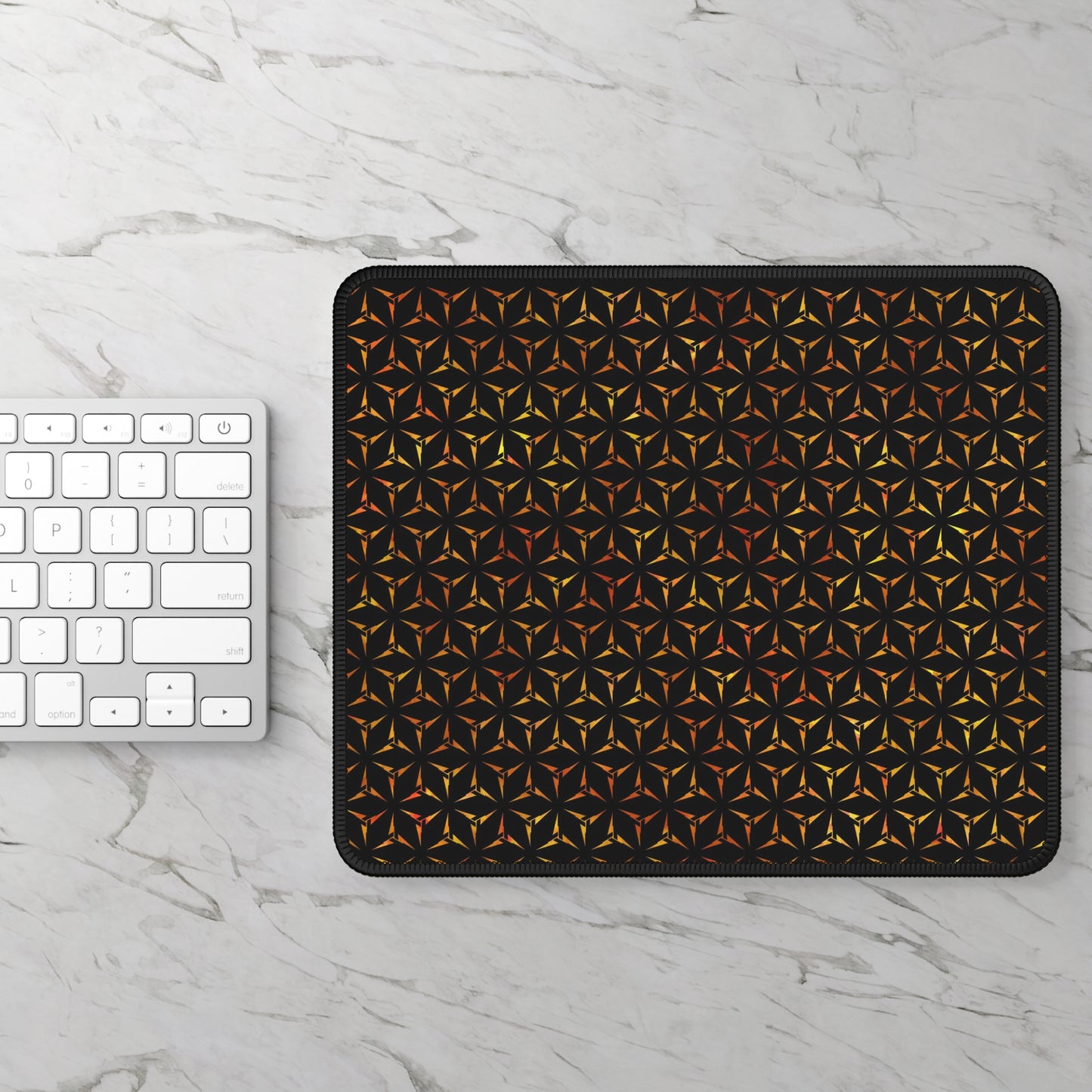 Mouse Pad-Gaming;  9x7 - "Sci-Fi" [Orange Lightning]