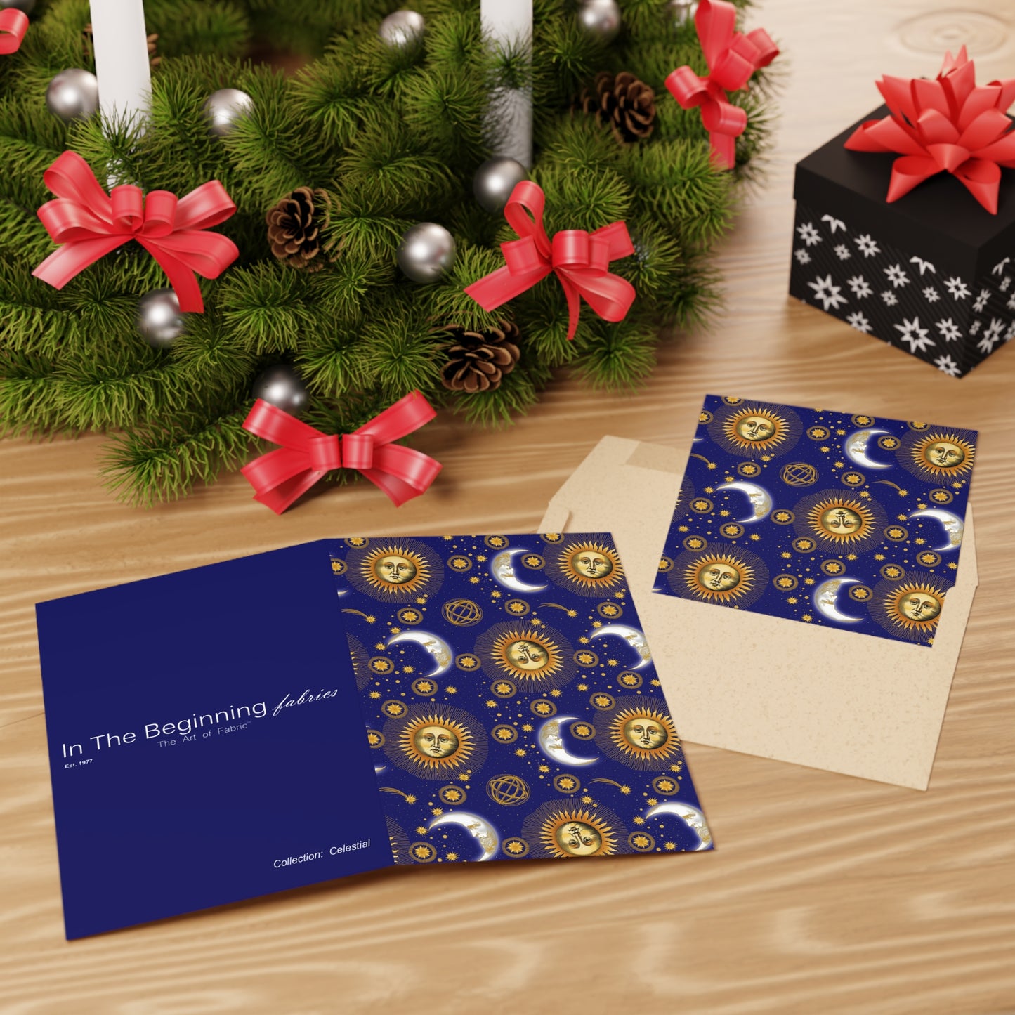 NOTE CARDS: CELESTIAL [Suns and Moons-Blue]