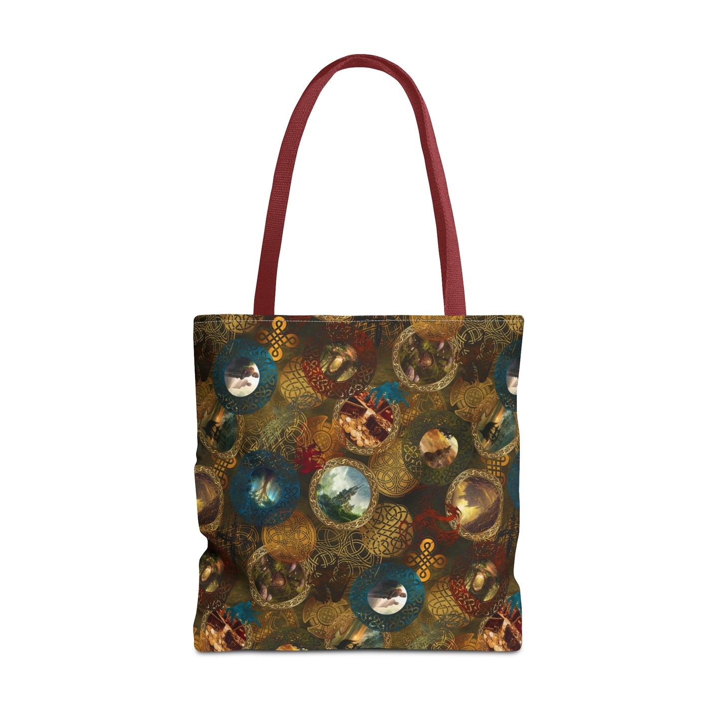 Tote Bag:  large-18x18;  "Legendary Journeys" [Circles Panel]