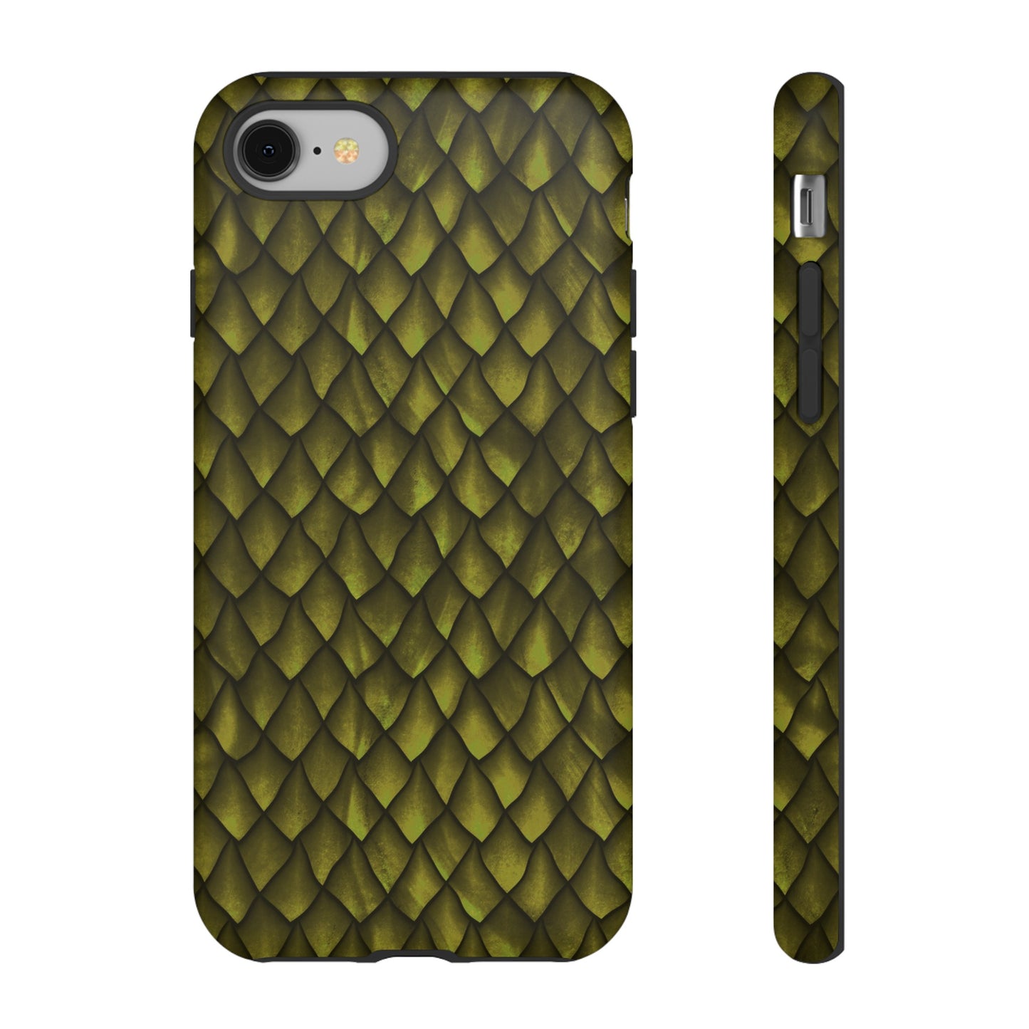 Apple I-Phone 8 (Series) Tough Case-Phone Case: Dragons [Green Scales]