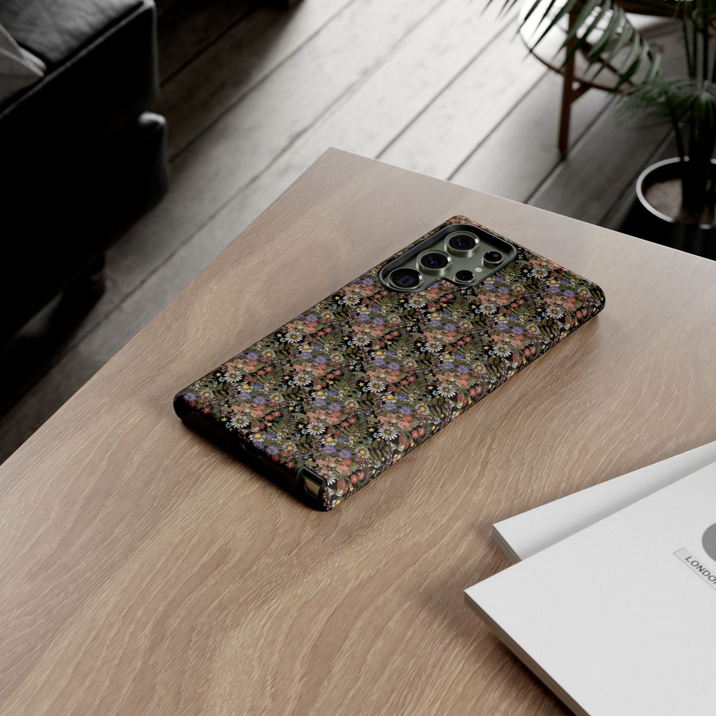 Samsung Galaxy S23 - Tough Case-Phone Case: The Sun, The Moon And The Stars [Flowers]