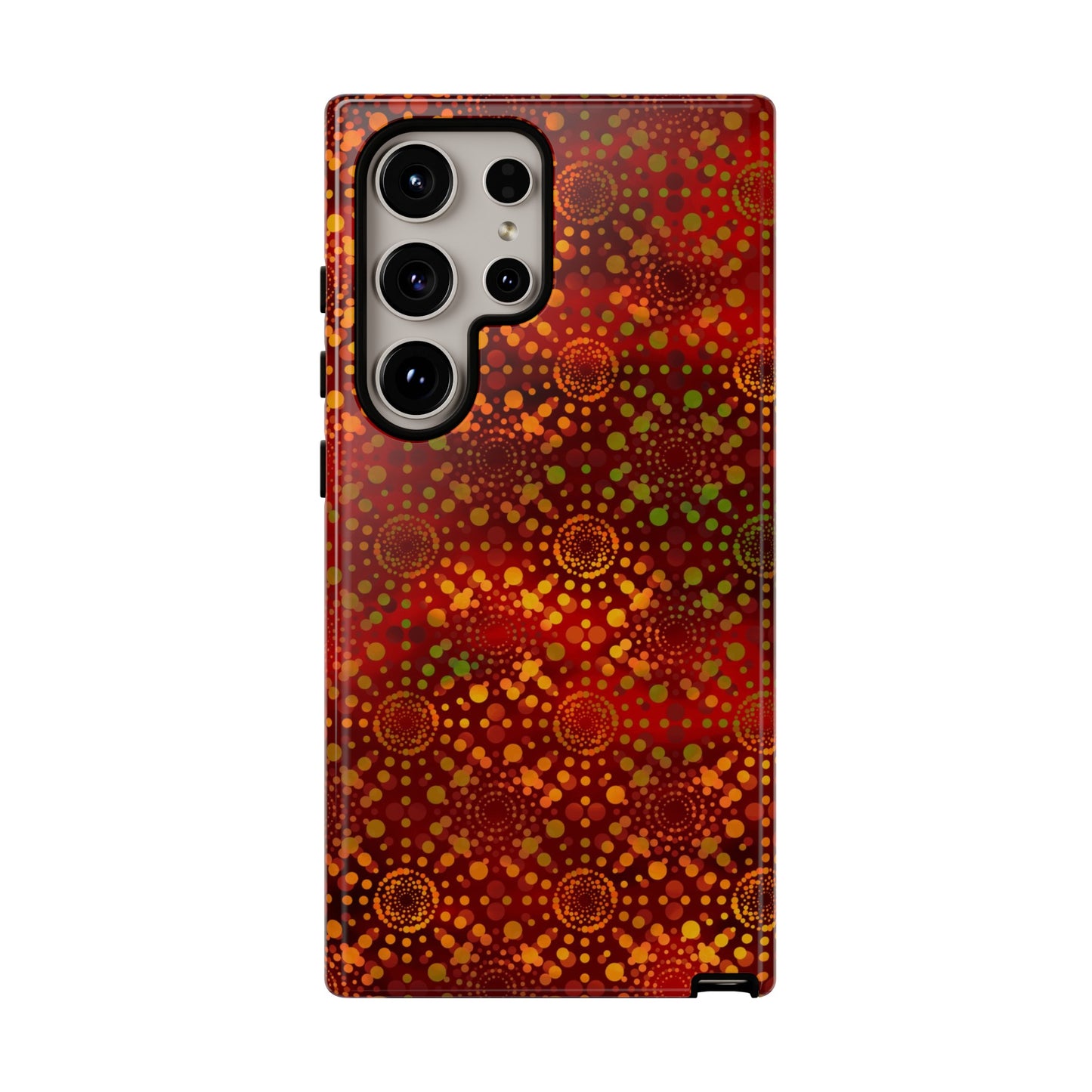 Samsung Galaxy Series Tough Case-Phone Case: Dreamscapes [Red Kaleidoscope]