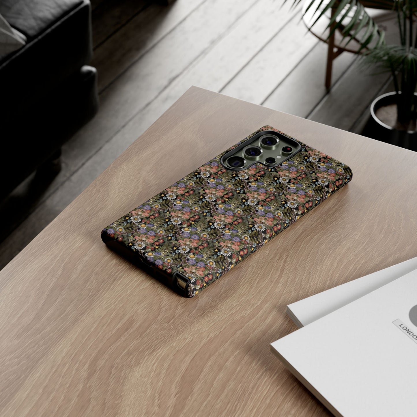 Samsung Galaxy S23 - Tough Case-Phone Case: The Sun, The Moon And The Stars [Flowers]