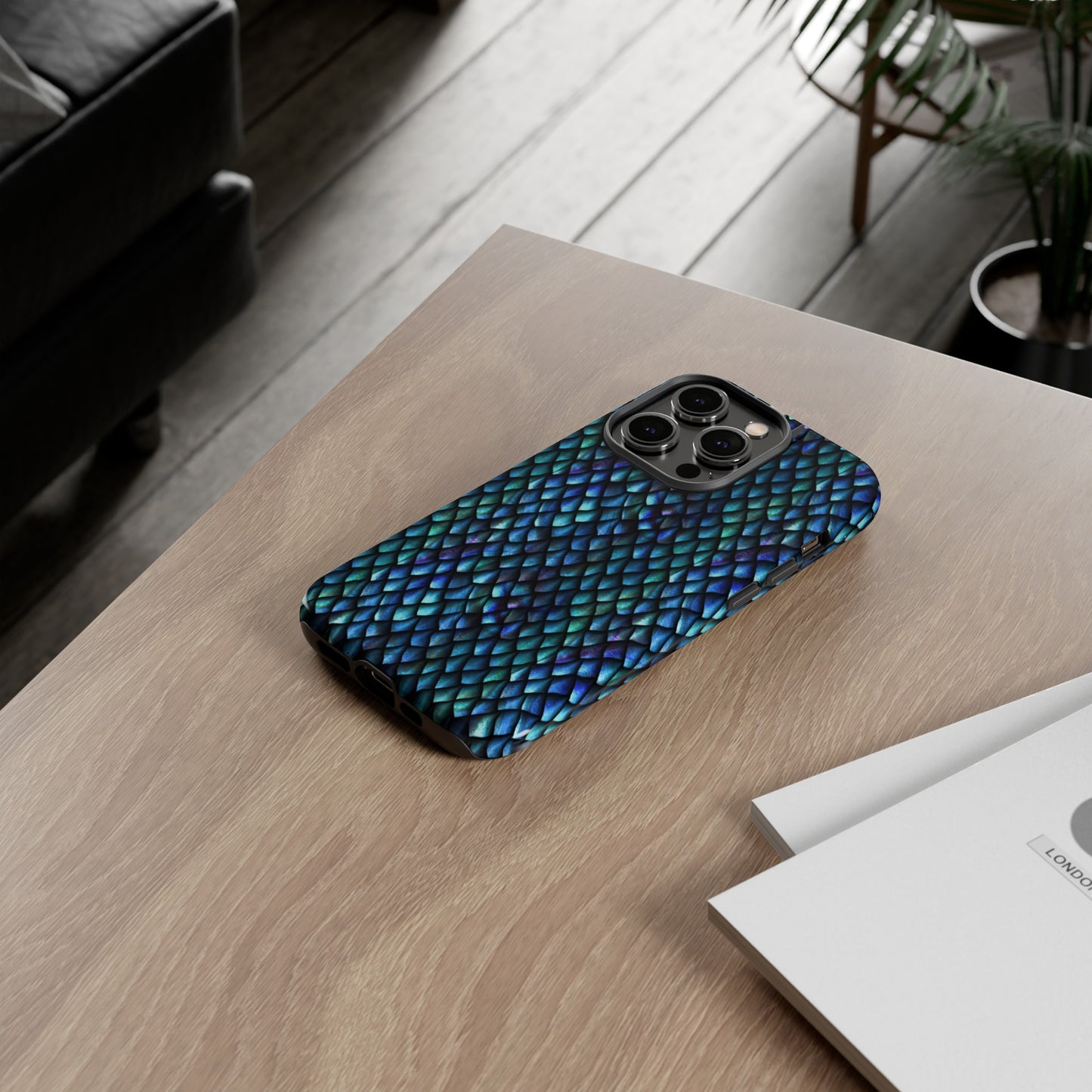 Apple I-Phone 14 (Series) Tough Case-Phone Case: Dragons [Luminescent scales]