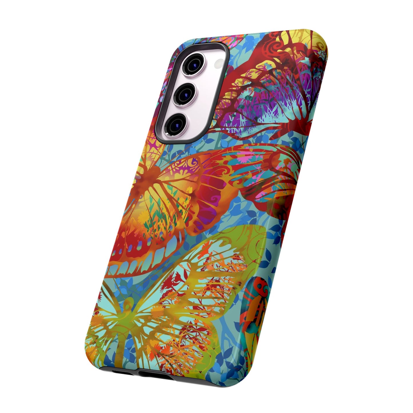 Samsung Galaxy S23 - Tough Phone Case: Dreamscapes [Green Butterflies]