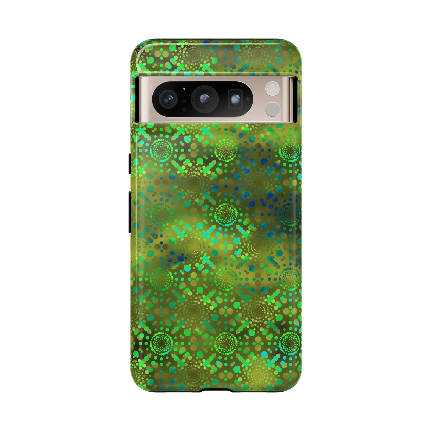 Google Pixel Tough Case-Phone Case: Dreamscapes [Green Kaleidoscope]