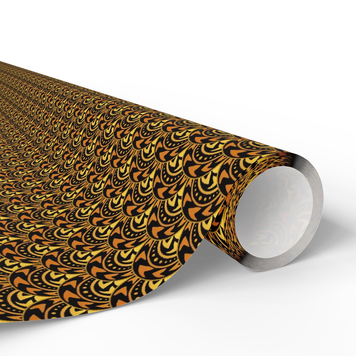 Wrapping Paper:  Celestial [Gold/Black Scallops]