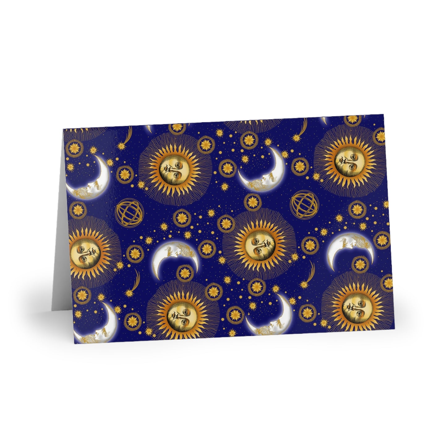 NOTE CARDS: CELESTIAL [Suns and Moons-Blue]