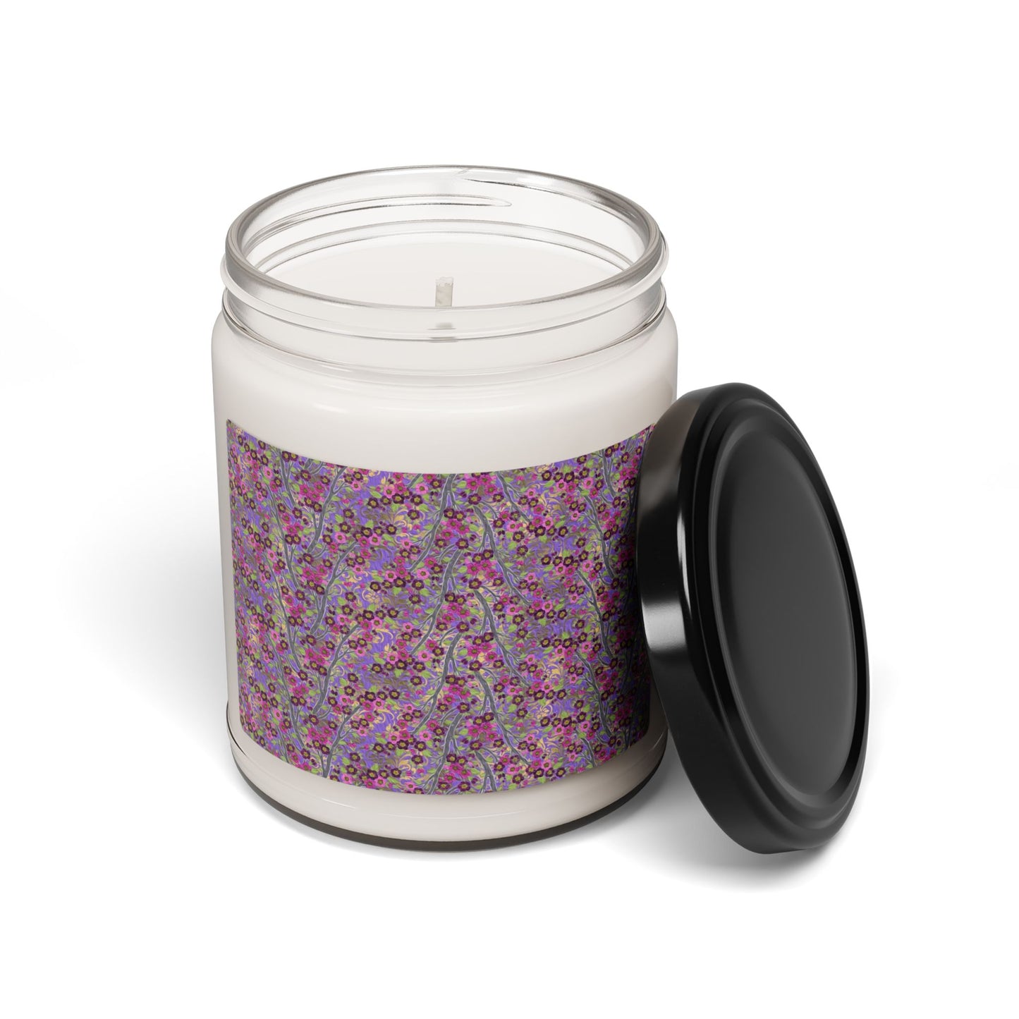 Scented Soy Candle:  Pastiche [Purple/Teal Tree Brach]