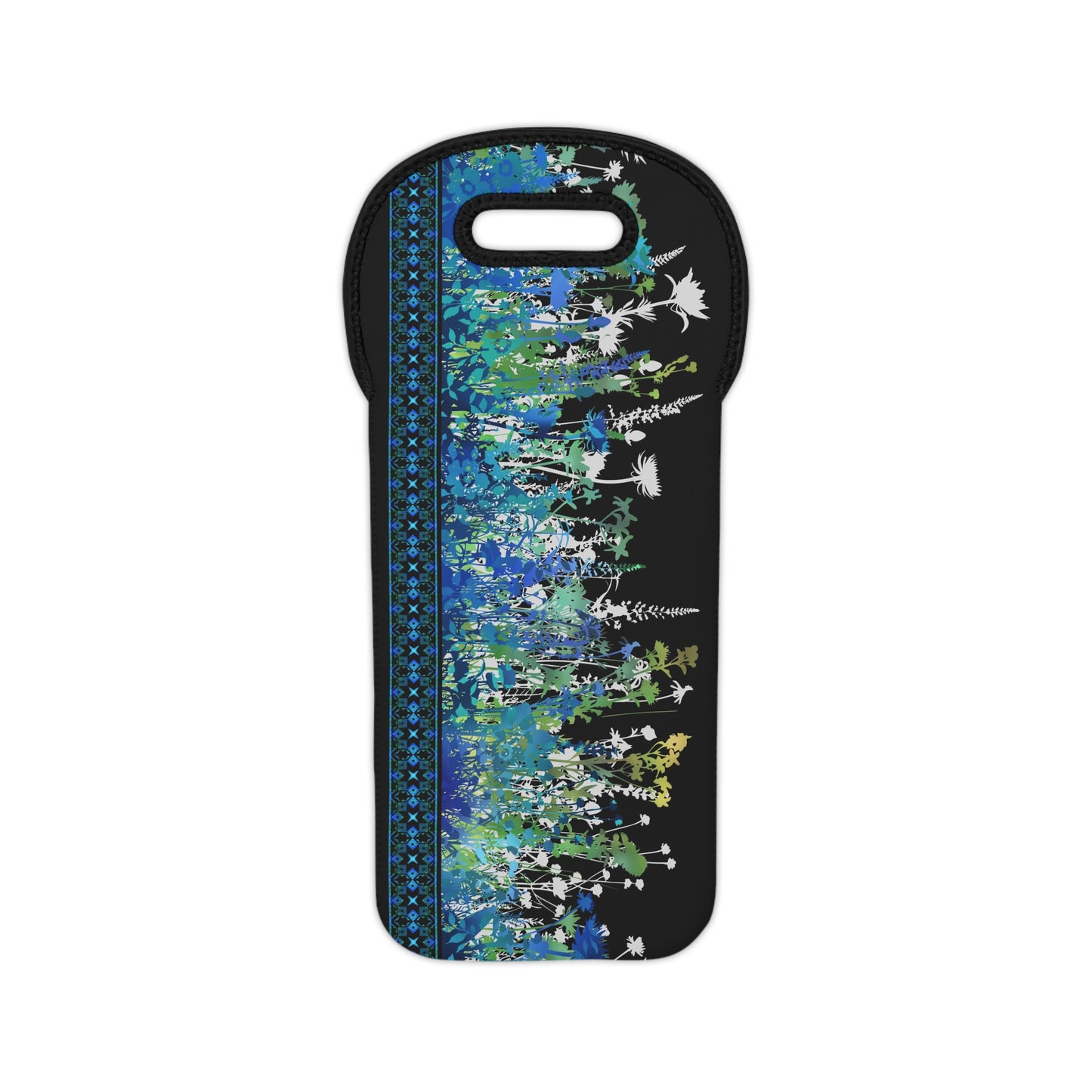 Floral Wine Tote Bag - Perfect for Wine Lovers & Outdoor Events