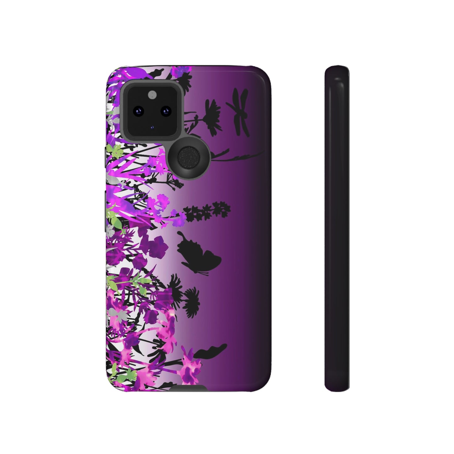 Android Google Pixel (Series) Tough Case-Phone Case:  Dreamscapes [Dark Purple Border]