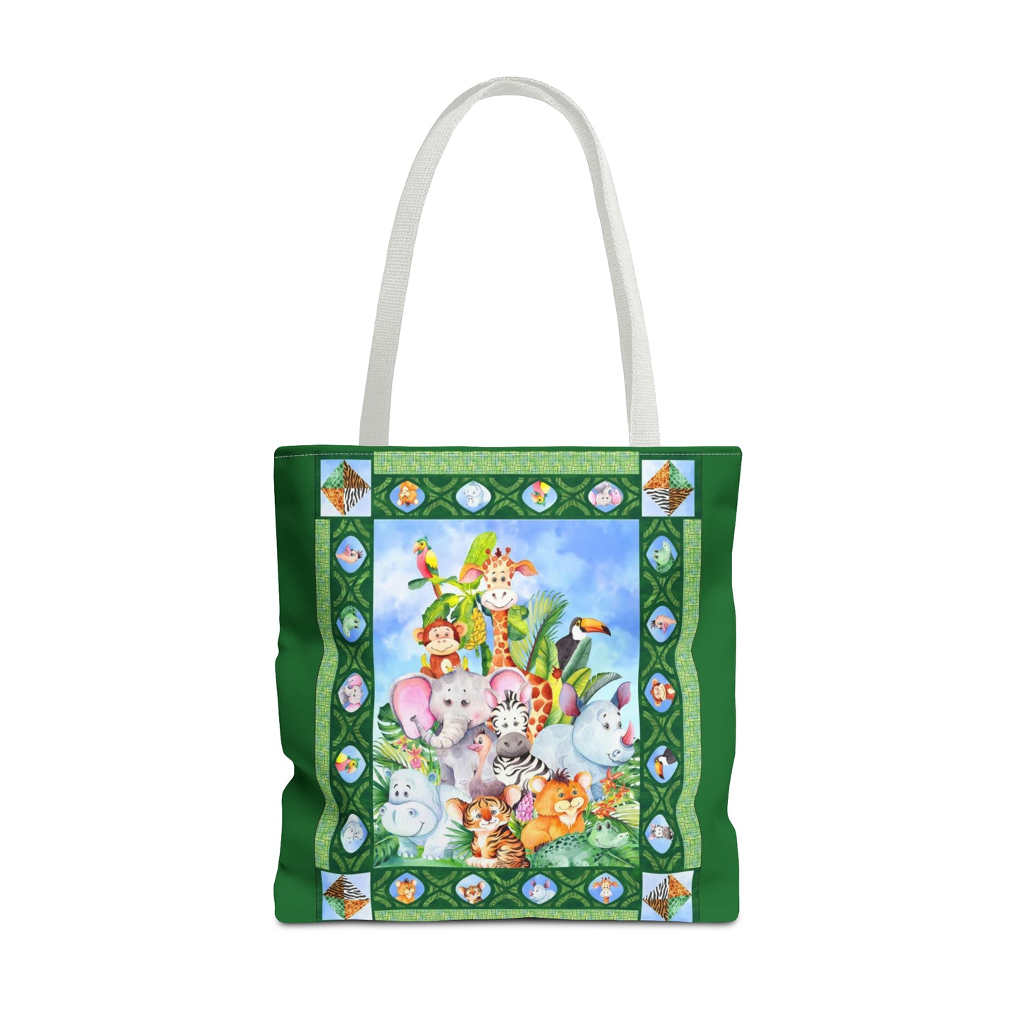 Tote Bag:  large-18x18;  "Jungle Friends" [Panel]