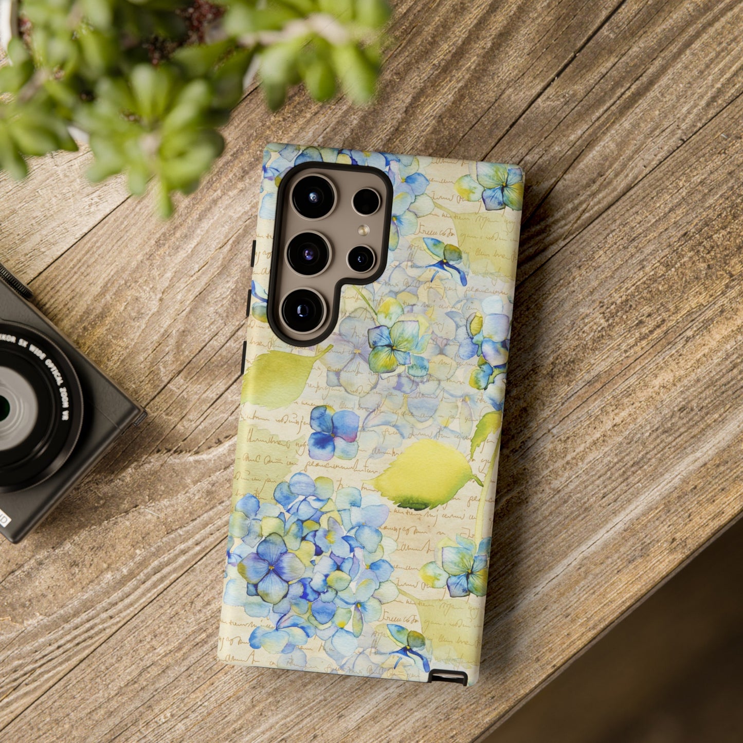 Samsung Galaxy Series Tough Case-Phone Case:  Leah [Flowers W/Script]