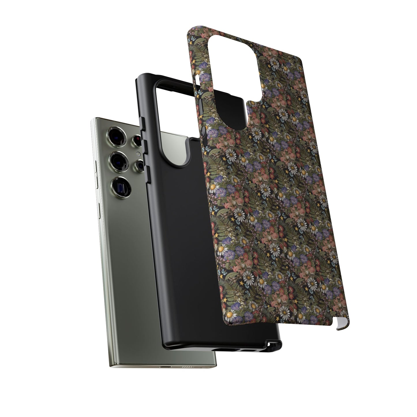 Samsung Galaxy S23 - Tough Case-Phone Case: The Sun, The Moon And The Stars [Flowers]