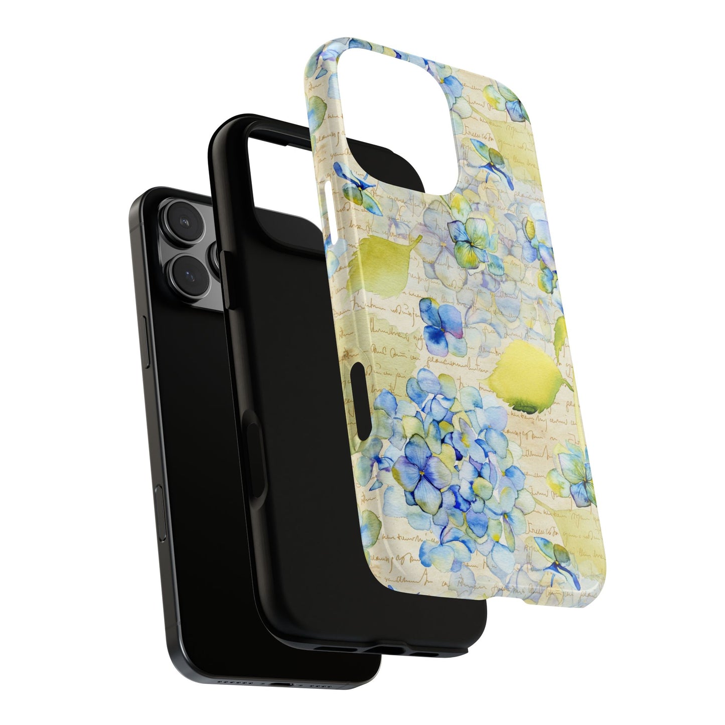 Apple I-Phone 16 (Series) Tough Case-Phone Case: Leah [Flowers w/Script]