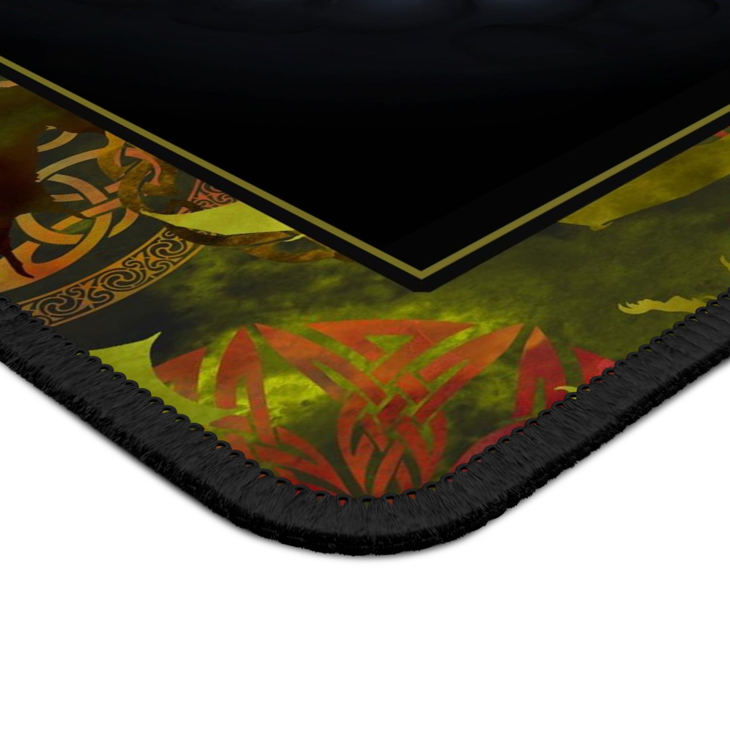 Mouse Pad-Gaming;  9x7 - "Dragons" [Dark Green Tonal]
