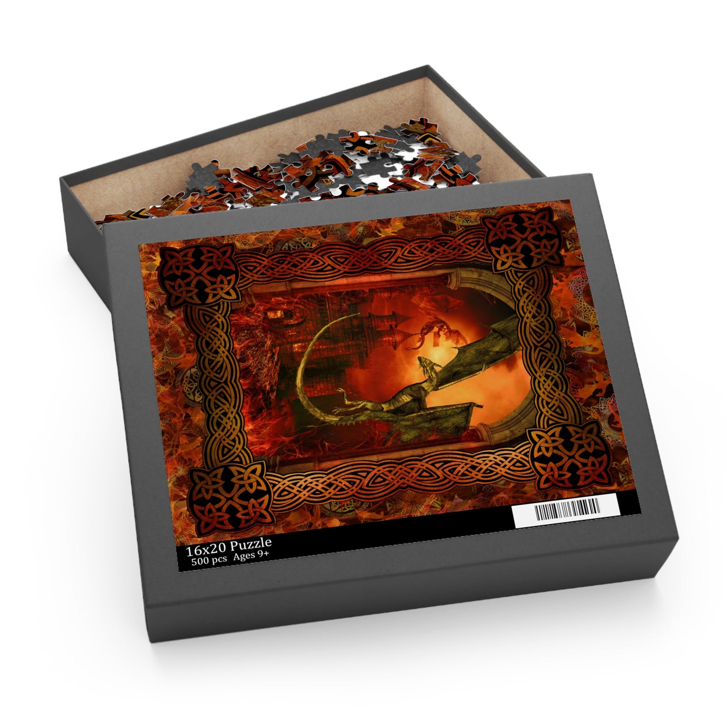 Jigsaw Puzzle (500 Pieces):  Dragons [Red Panel]