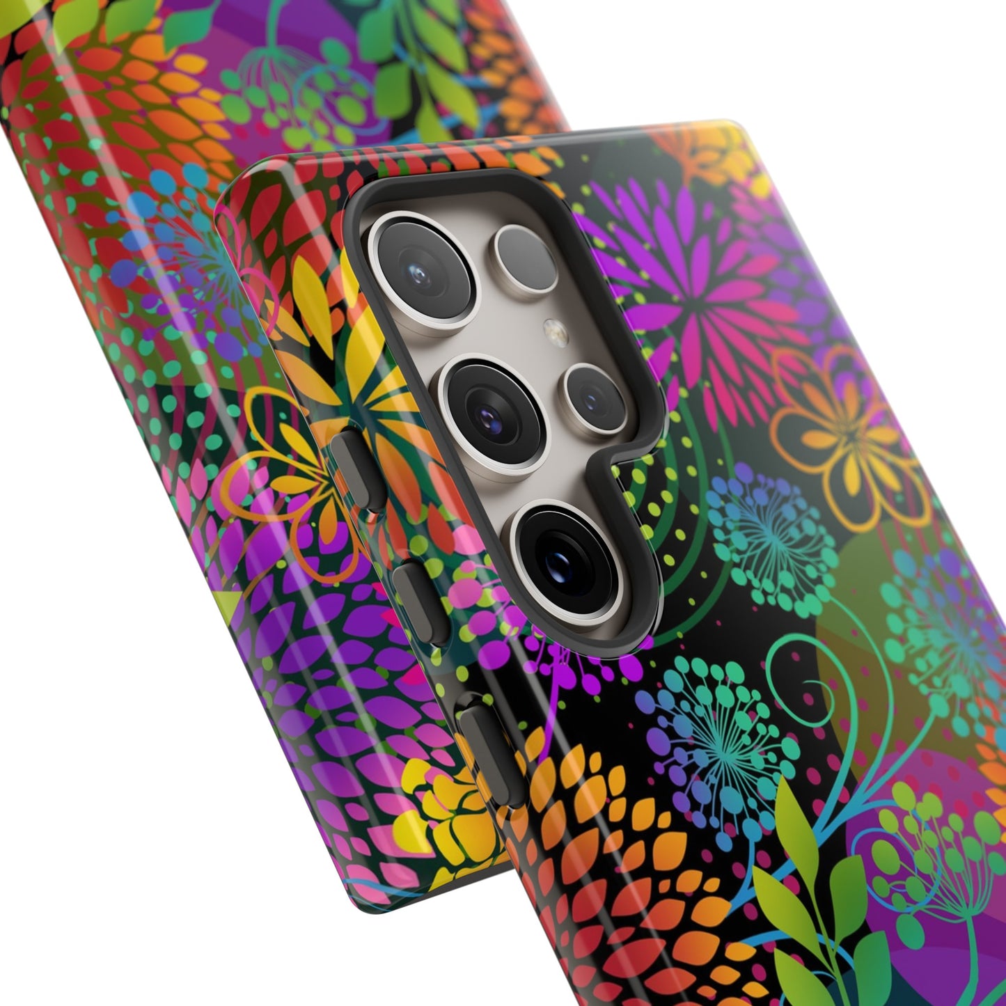 Samsung Galaxy Series Tough Case-Phone Case: Unusal Garden [Bright Flowers]